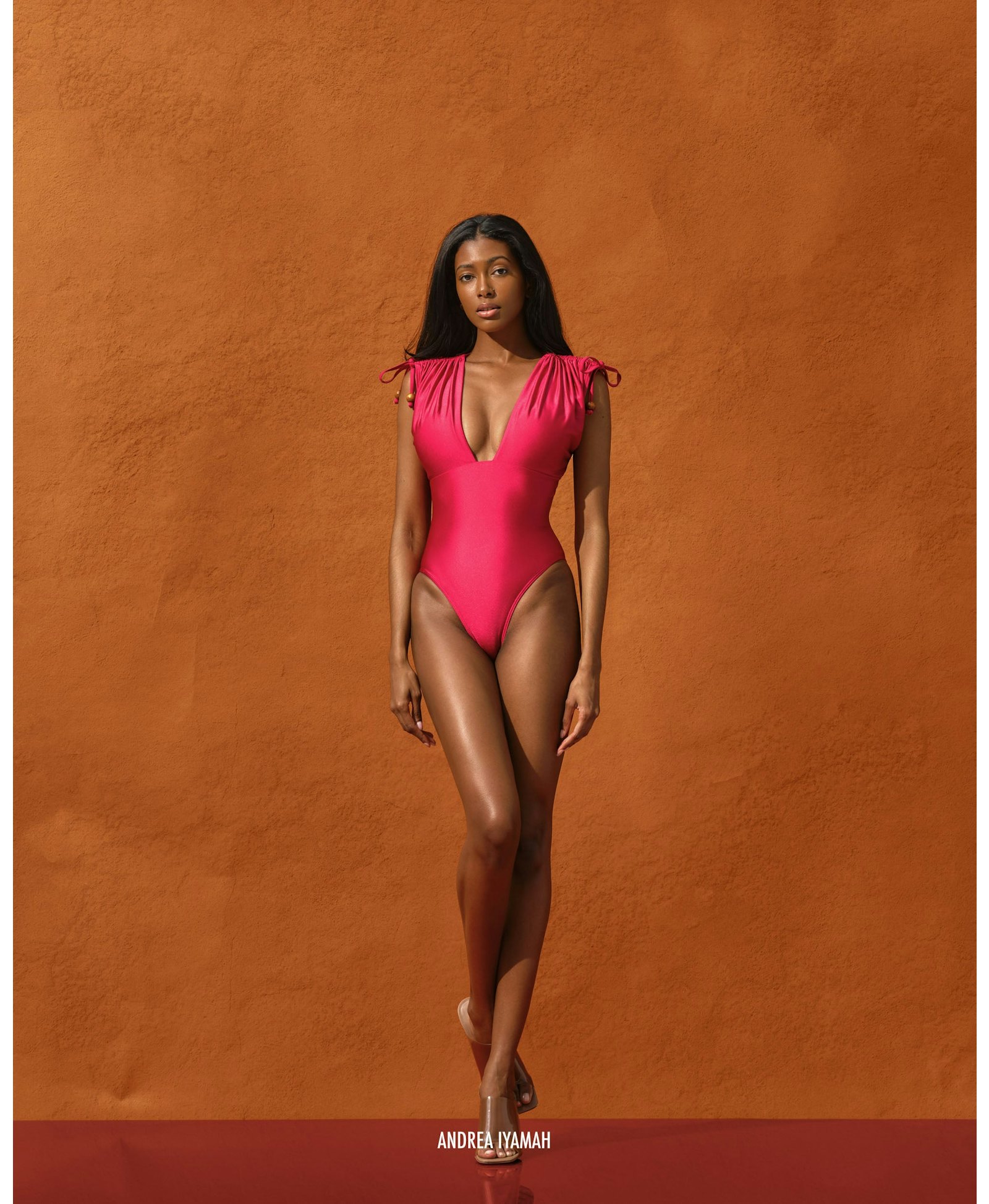ROBA ONE PIECE SWIMSUIT - RUBY made by Andrea Iyamah