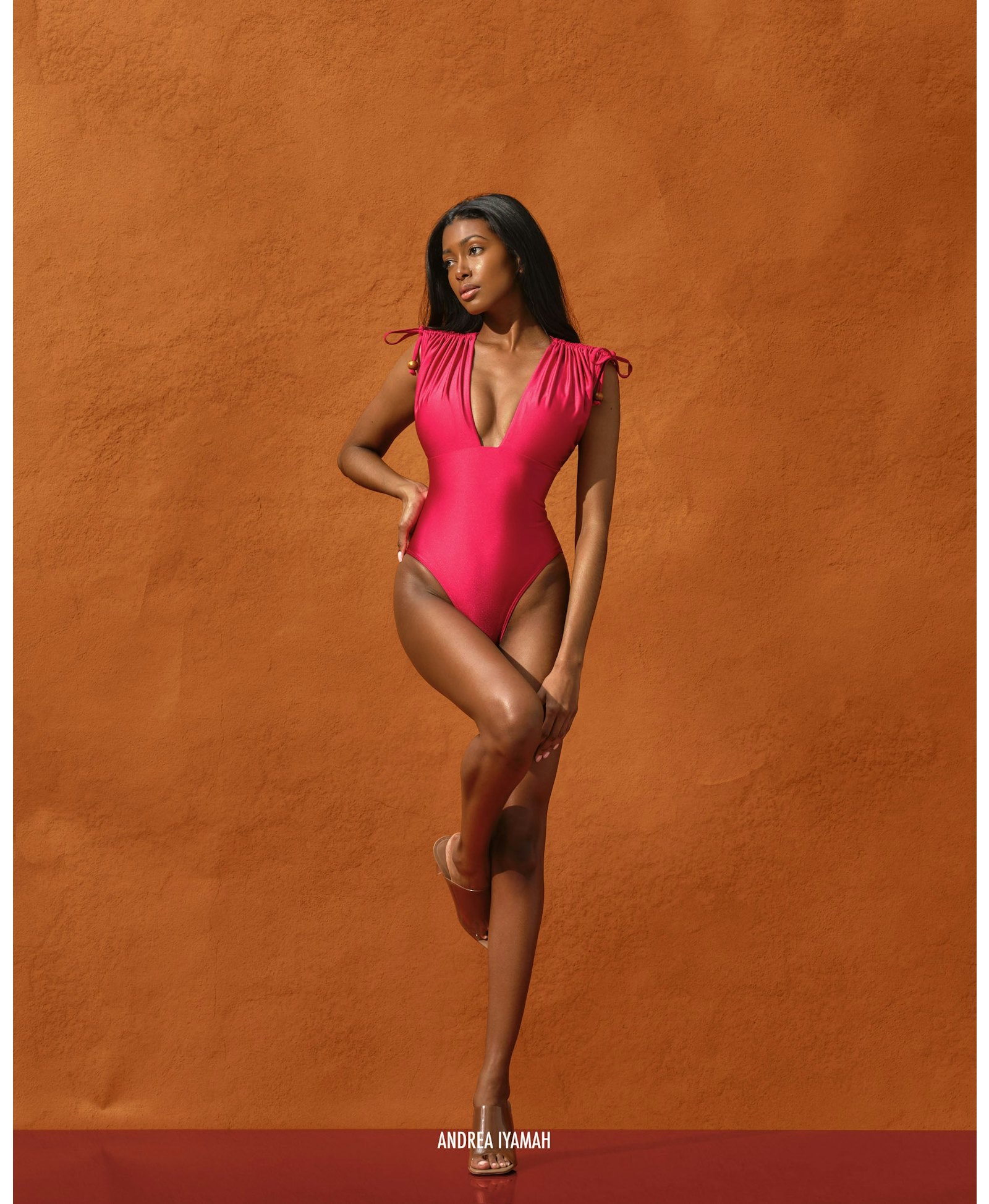 ROBA ONE PIECE SWIMSUIT - RUBY made by Andrea Iyamah