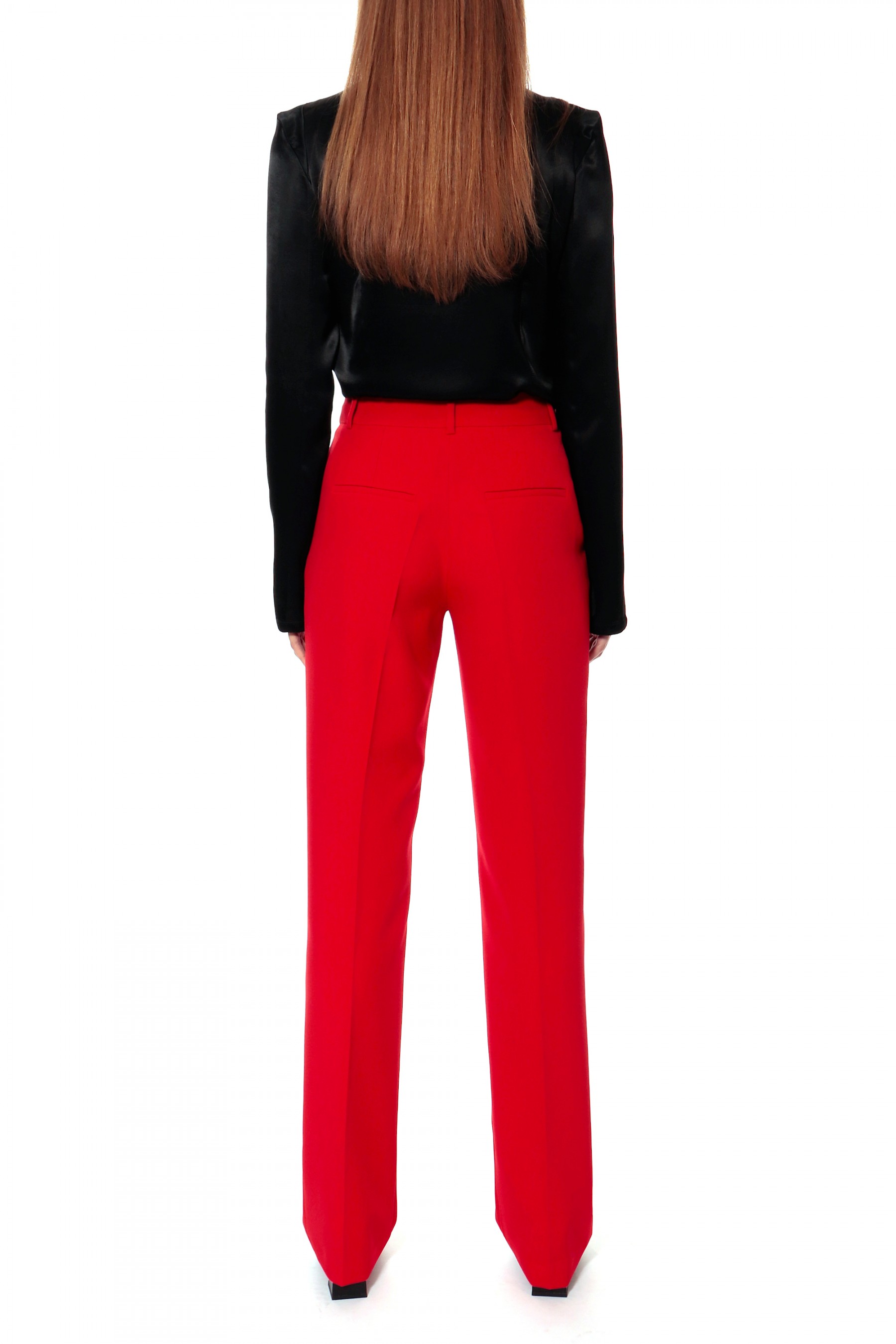 Shop Red High Waist Pants Online for Women at Best Price