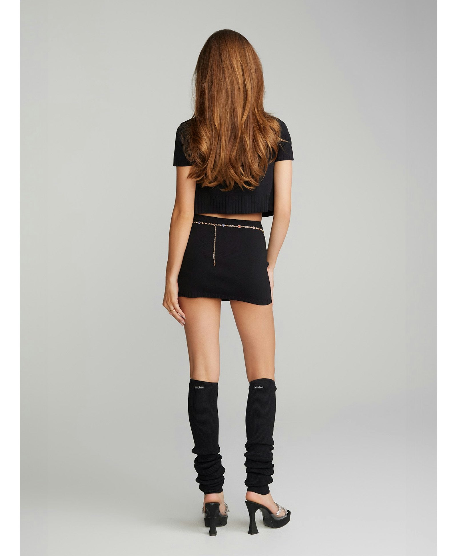 Kennedy Knit Top Set (Black) made by Nana Jacqueline