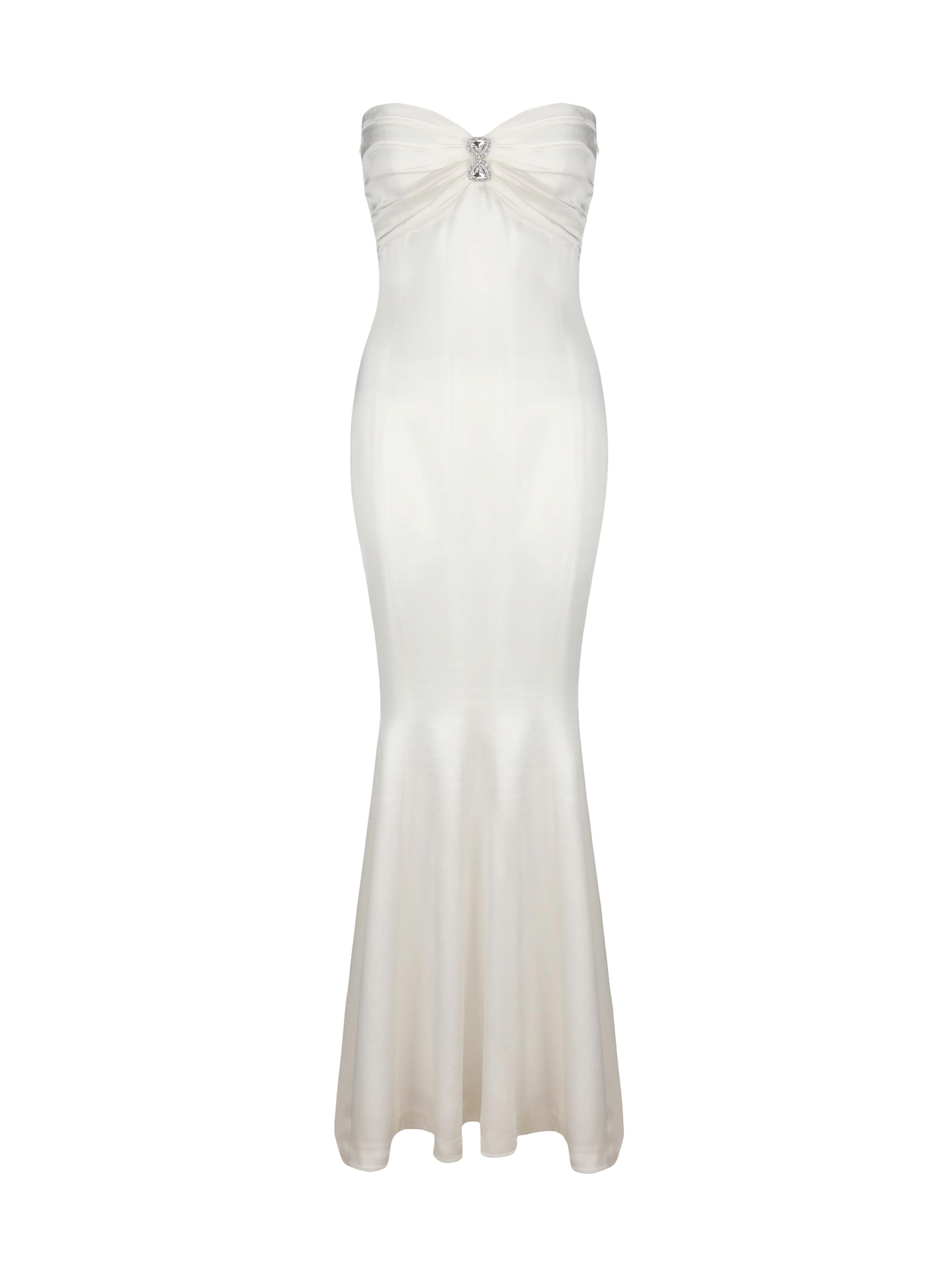 Nana Jacqueline Aurora Satin Dress (white)
