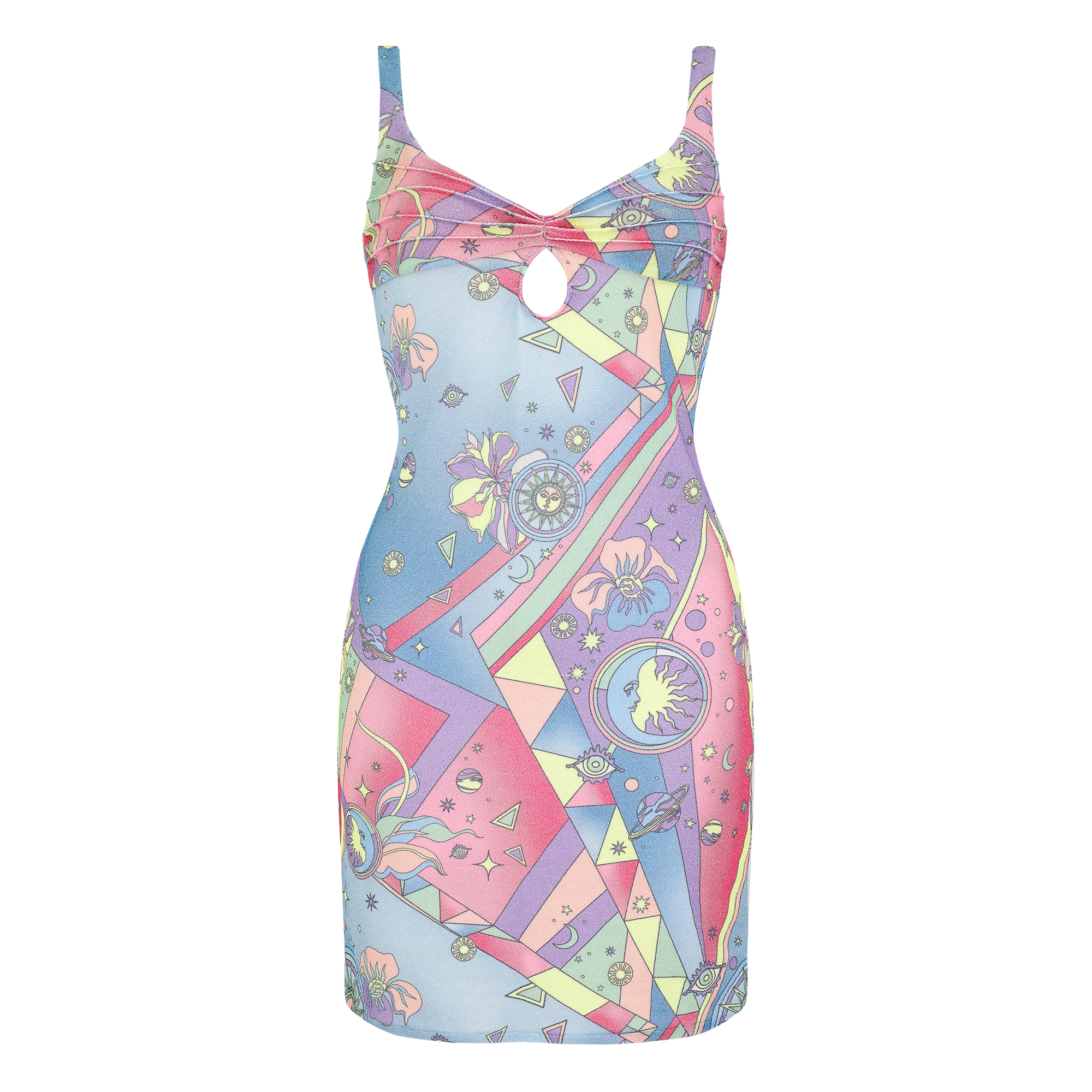 Oceanus Swimwear Aliona Dress In Multi Color