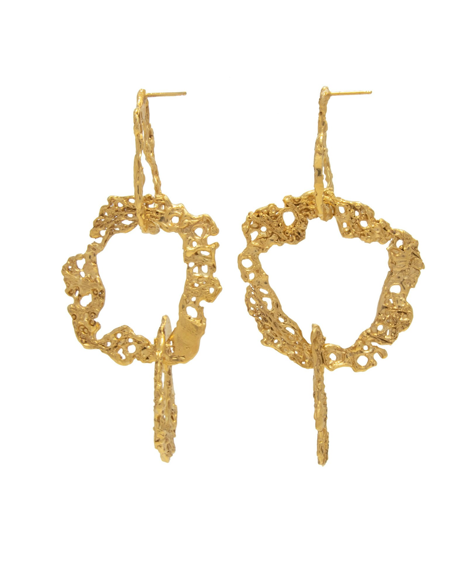 Saguaro Earrings made by Loveness Lee