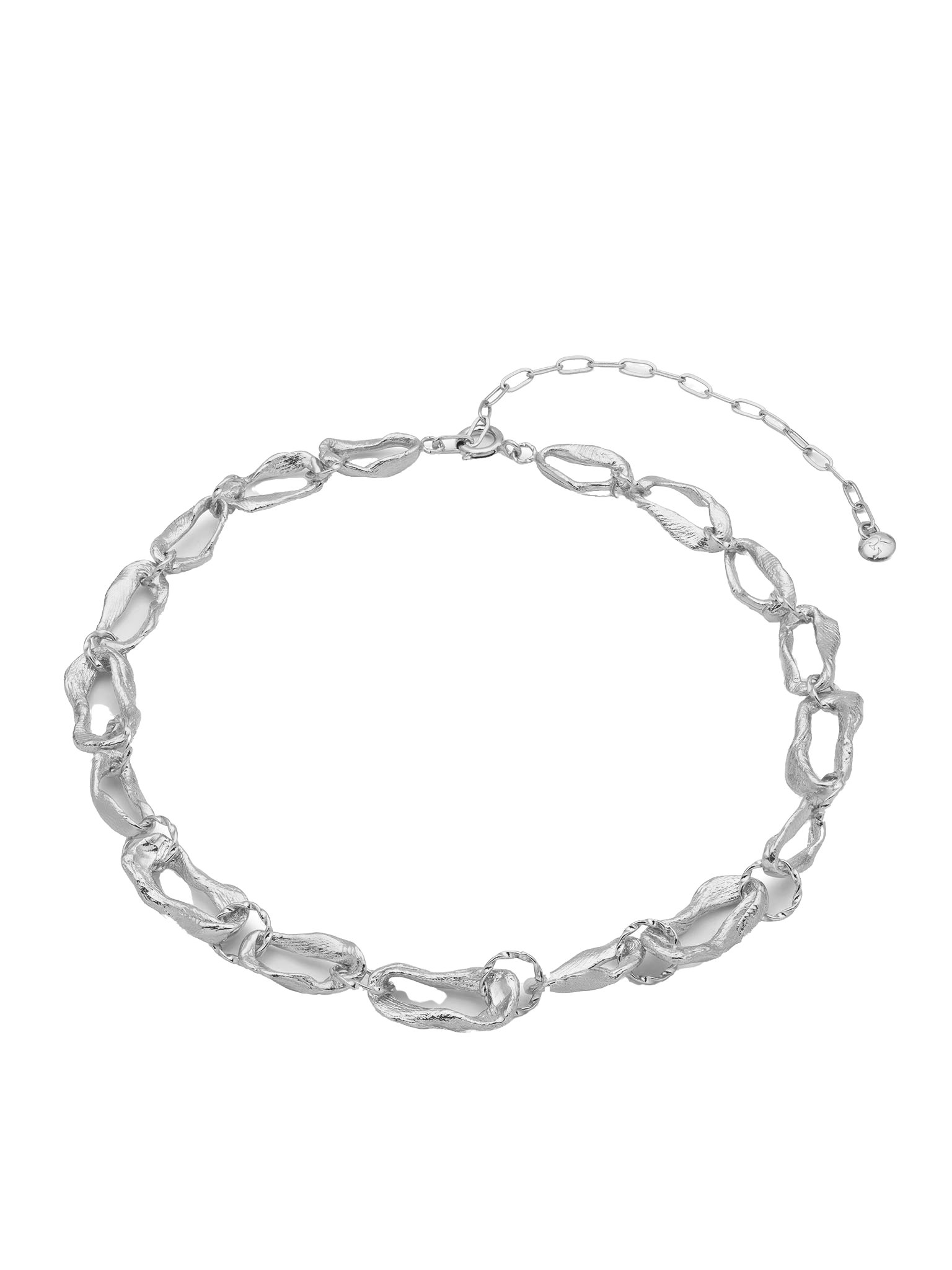 Eva Remenyi Vacation Chain Choker Necklace Silver