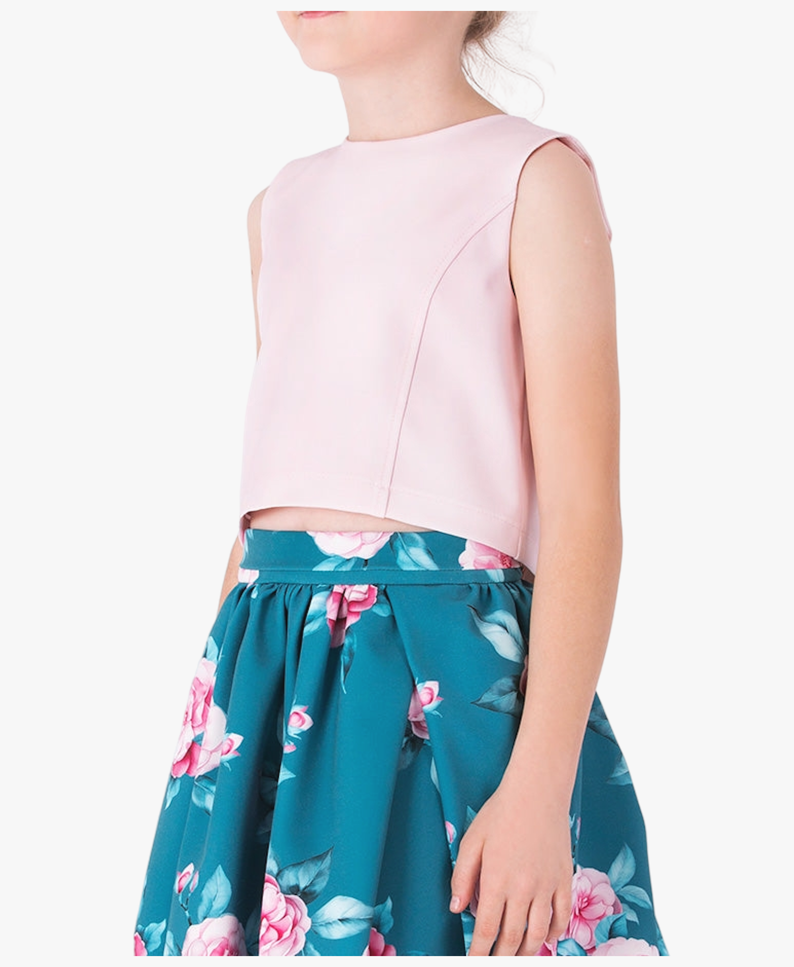 Floral Savaya Girls Outfit | 2 Pieces made by Mama Luma