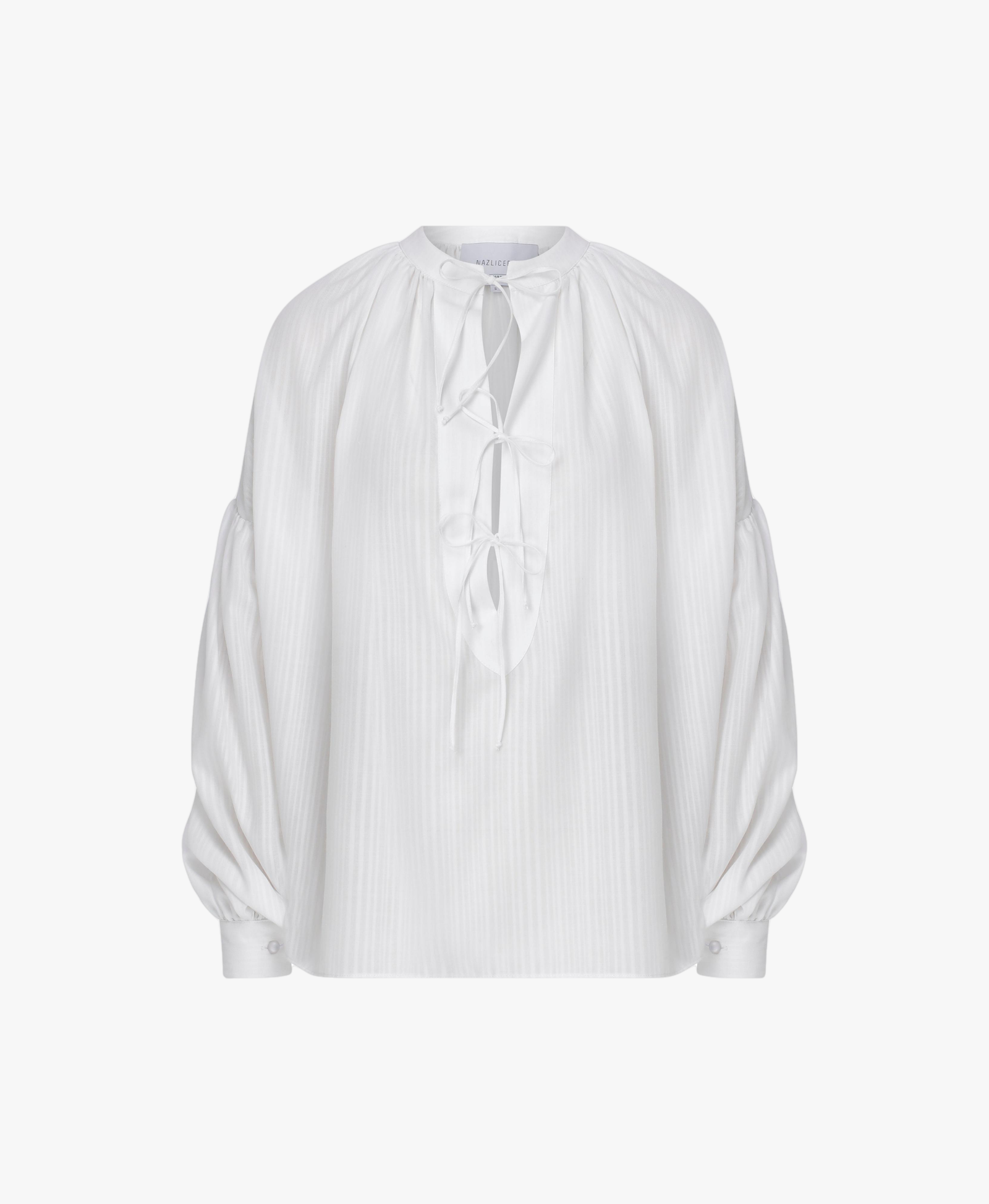 Eve Shirt in White made by Nazli Ceren