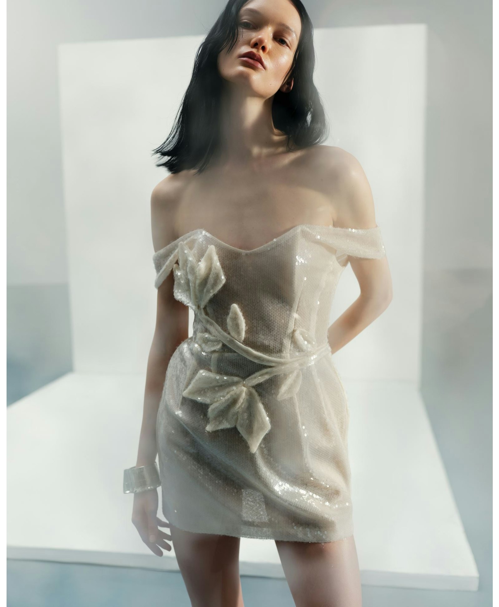 Mini Sequin Dress in Navajo made by Malva Florea