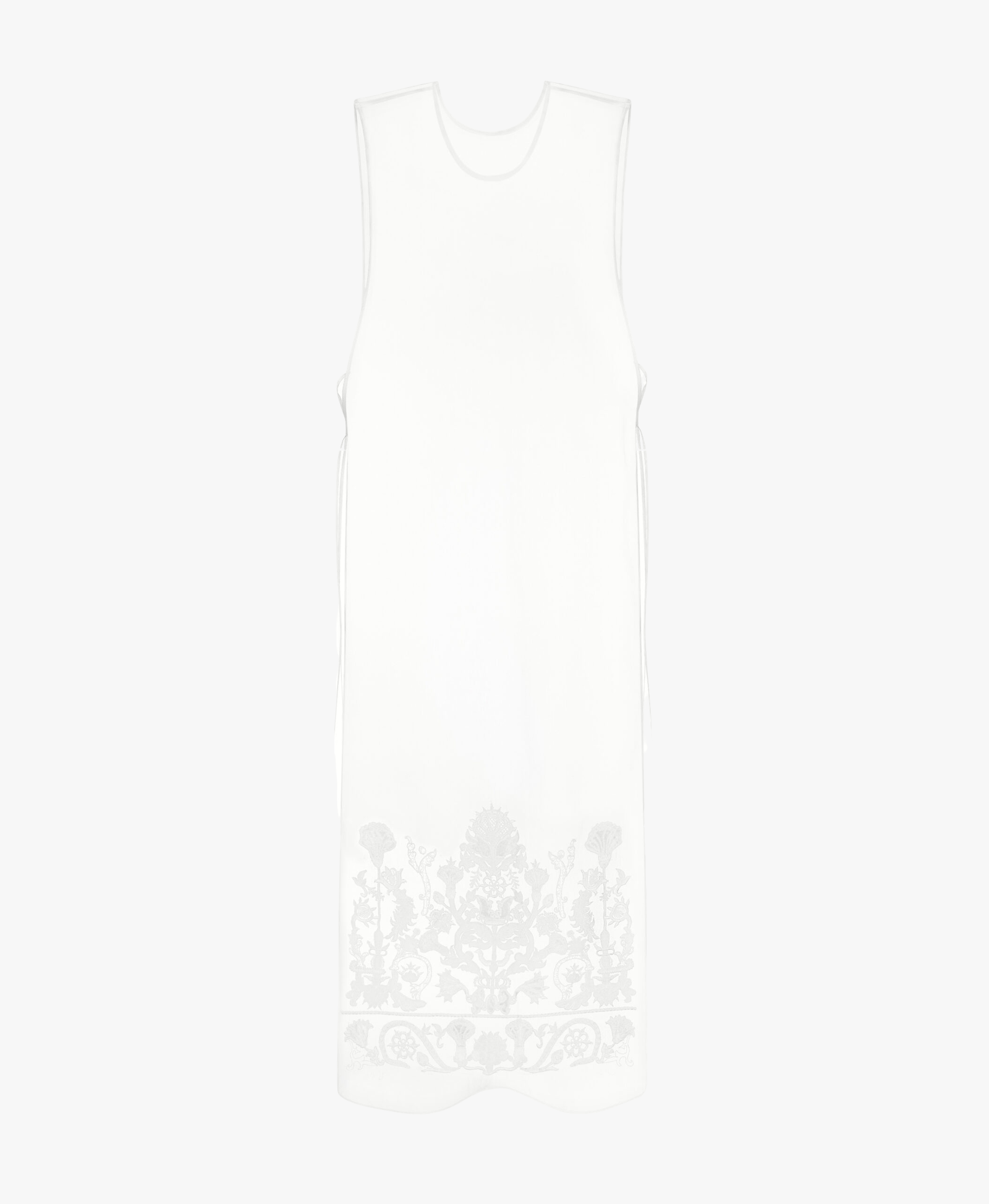 MILK EMBROIDERED SHAWL made by DELEGAN Clothes