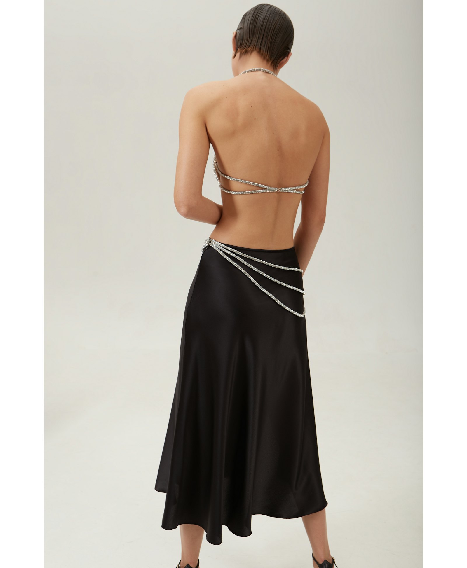 Laetitia silk skirt made by NUÉ