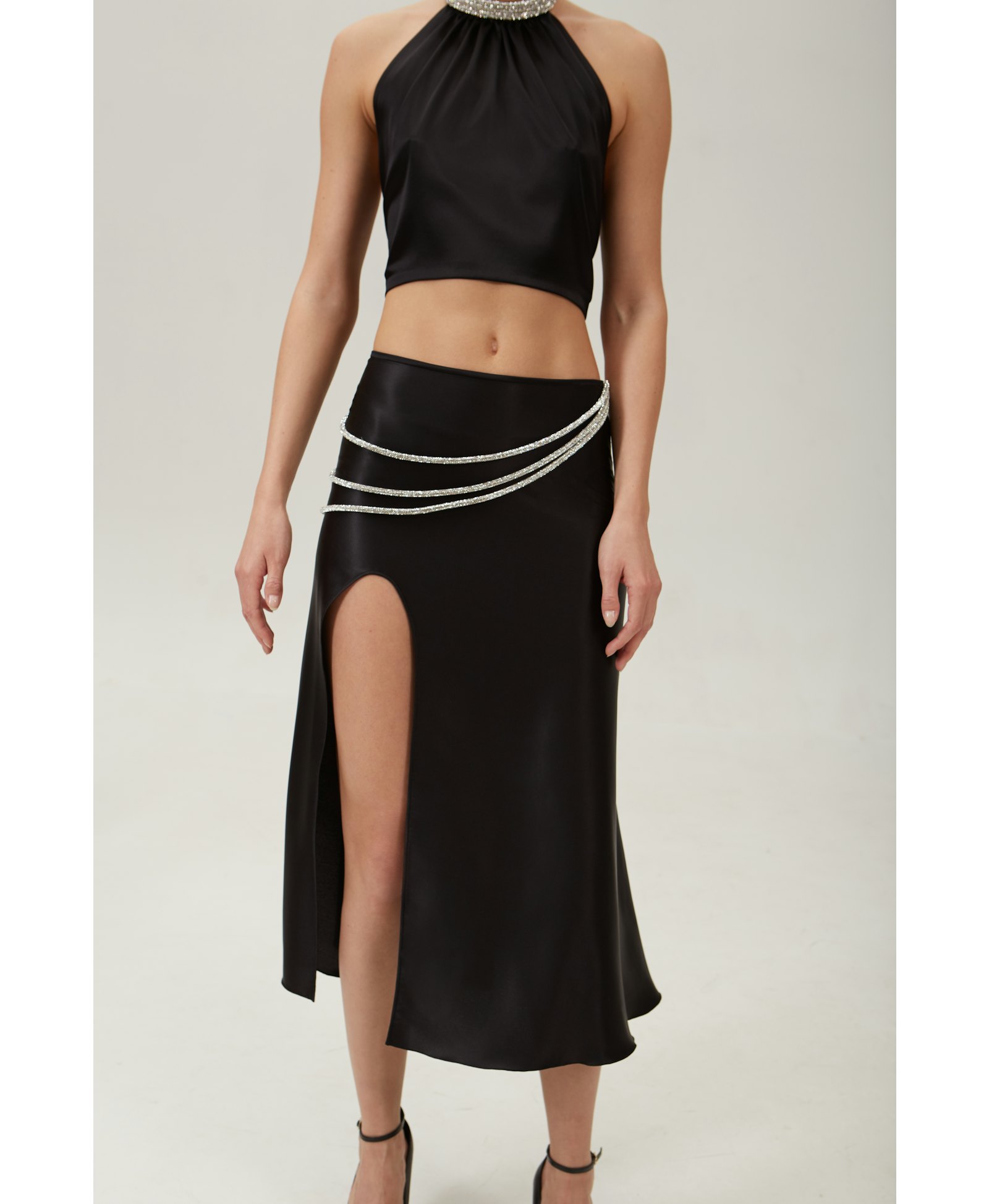 Laetitia silk skirt made by NUÉ