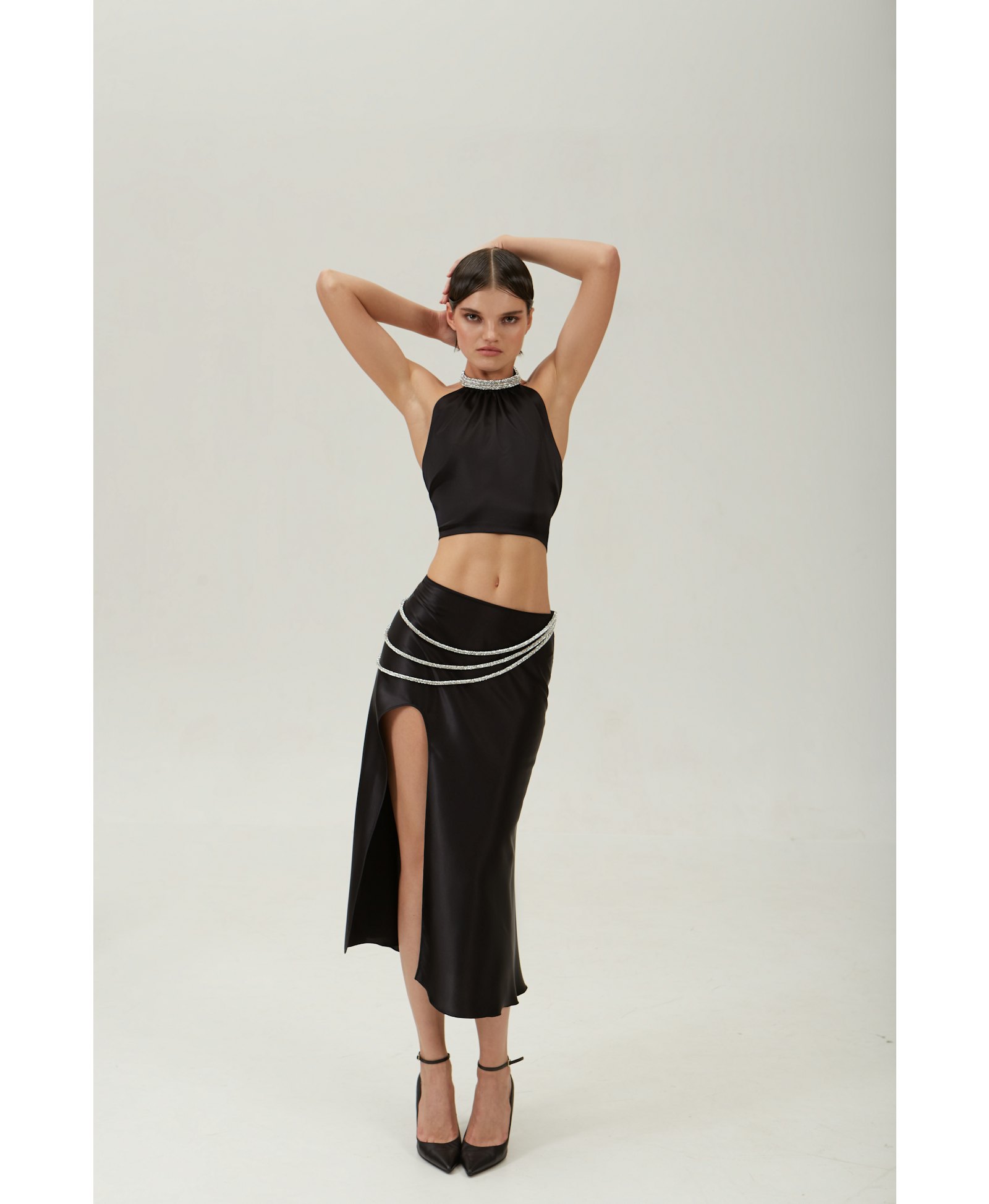 Laetitia silk skirt made by NUÉ