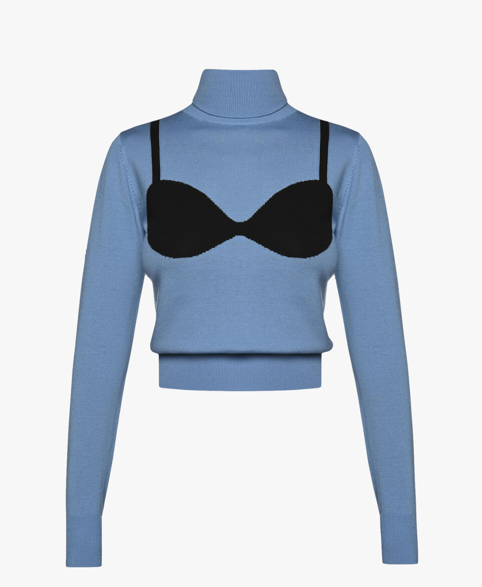 WOOL BRA TURTLENECK SWEATER made by KEBURIA