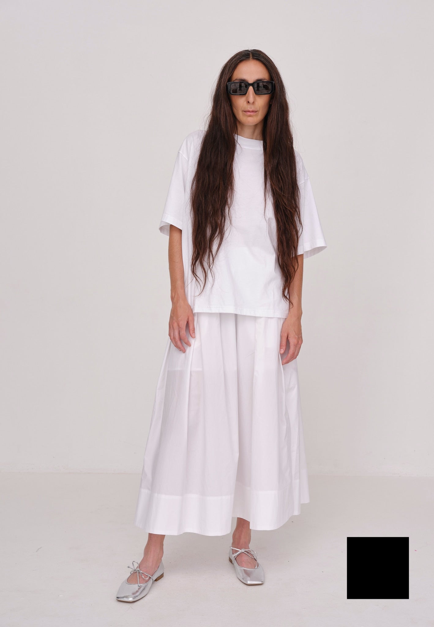 HERSKIND | Herdis Skirt - Black | Women's Black Midi skirts
