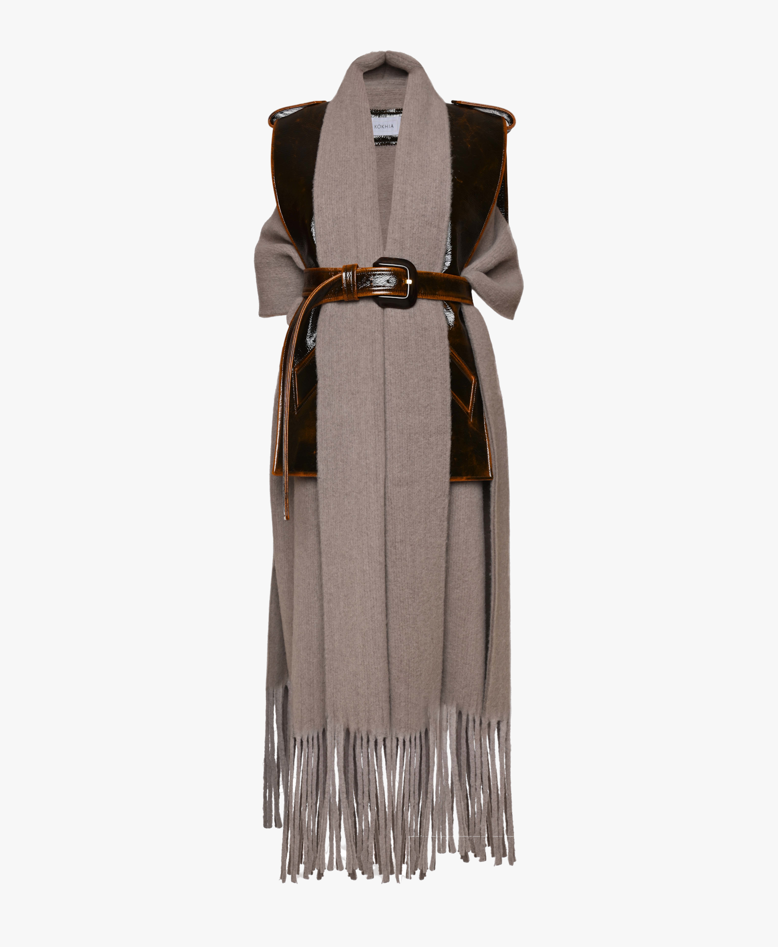 Two-piece poncho made by Maria Kokhia