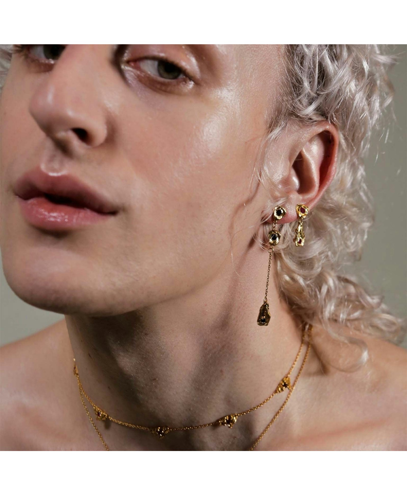 Naha Sapphire Earrings made by Loveness Lee