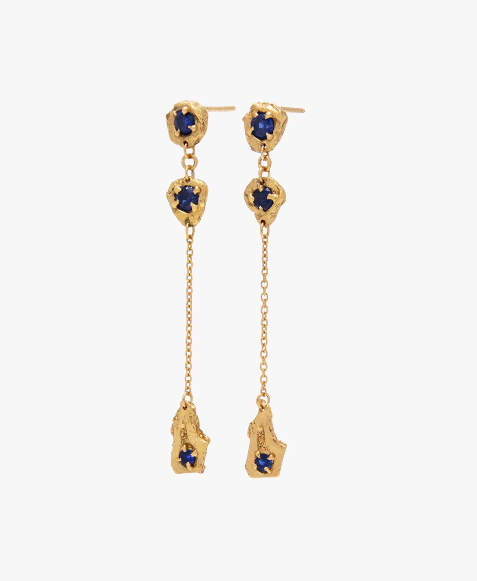 Naha Sapphire Earrings made by Loveness Lee