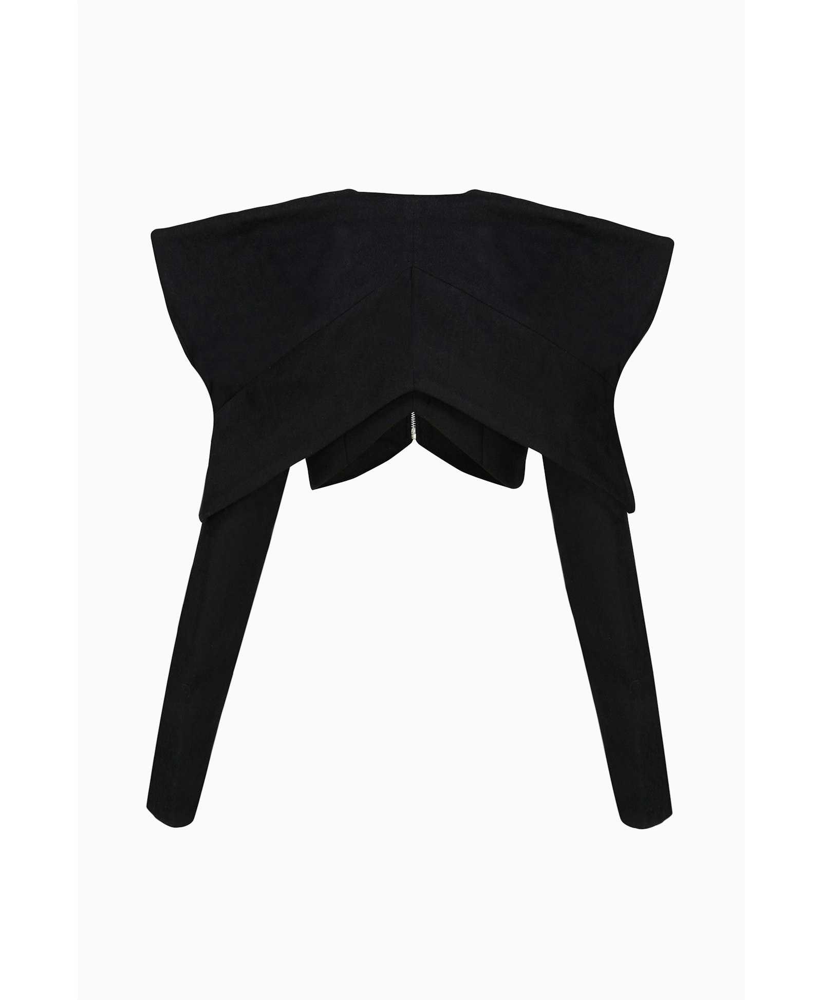 Wool Blend Cropped Jacket made by Szabo Sihag