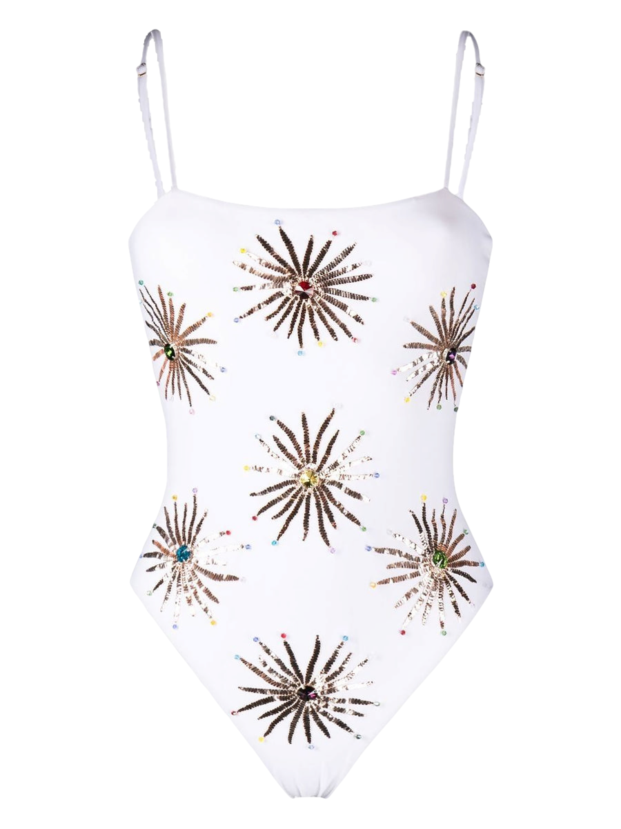 Oceanus Swimwear Dolly Swimsuit White