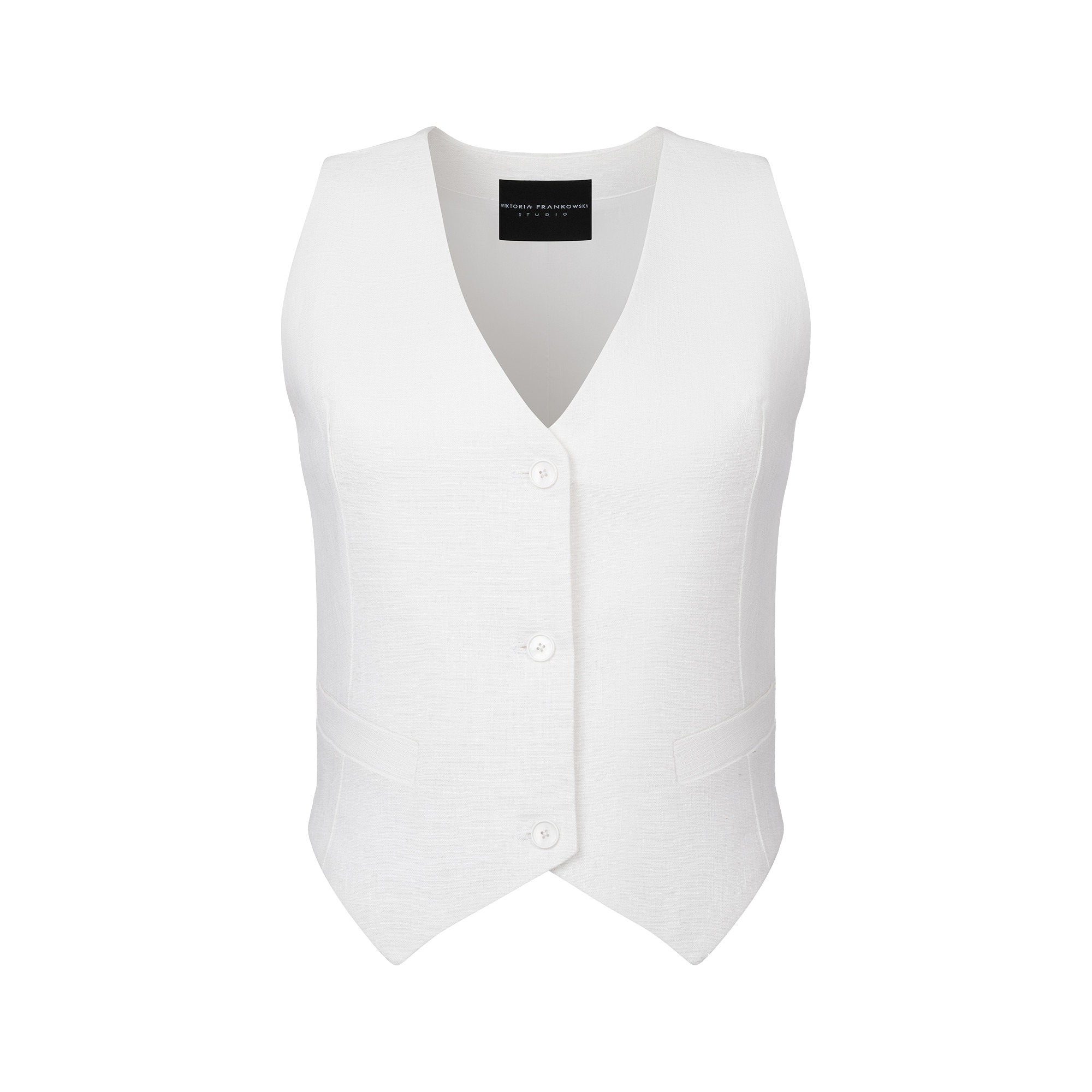 Wiktoria Frankowska Shell Seeker Suit Waistcoat In White