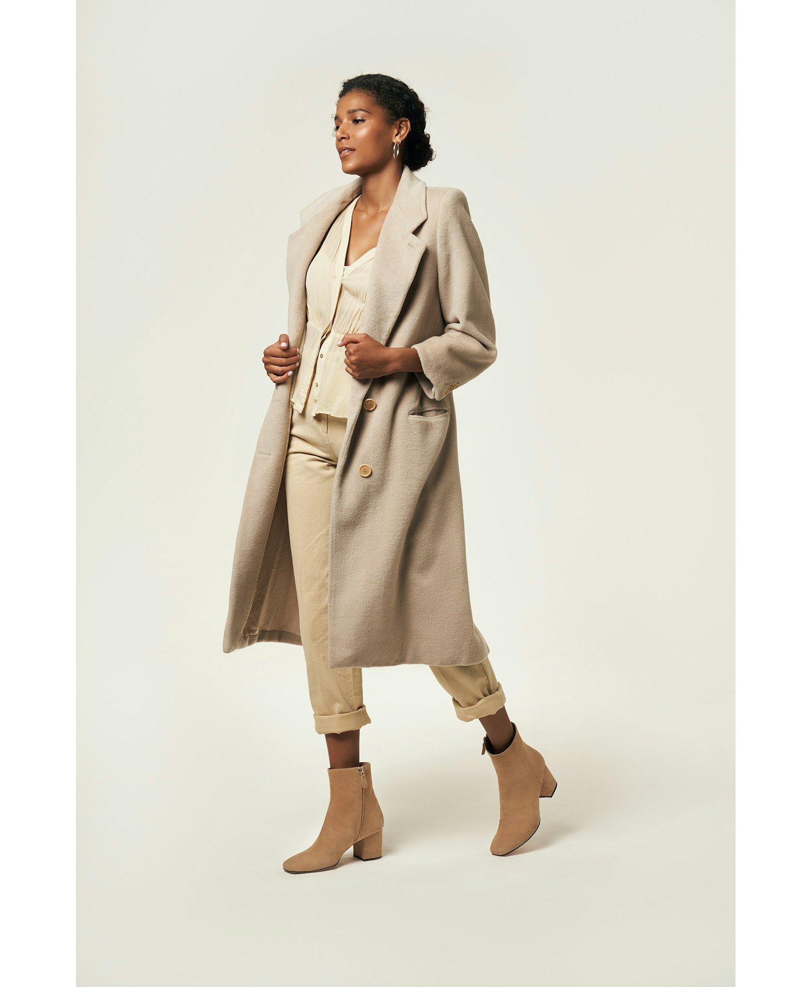 Sienna Booties in Beige made by Miyana Berlin