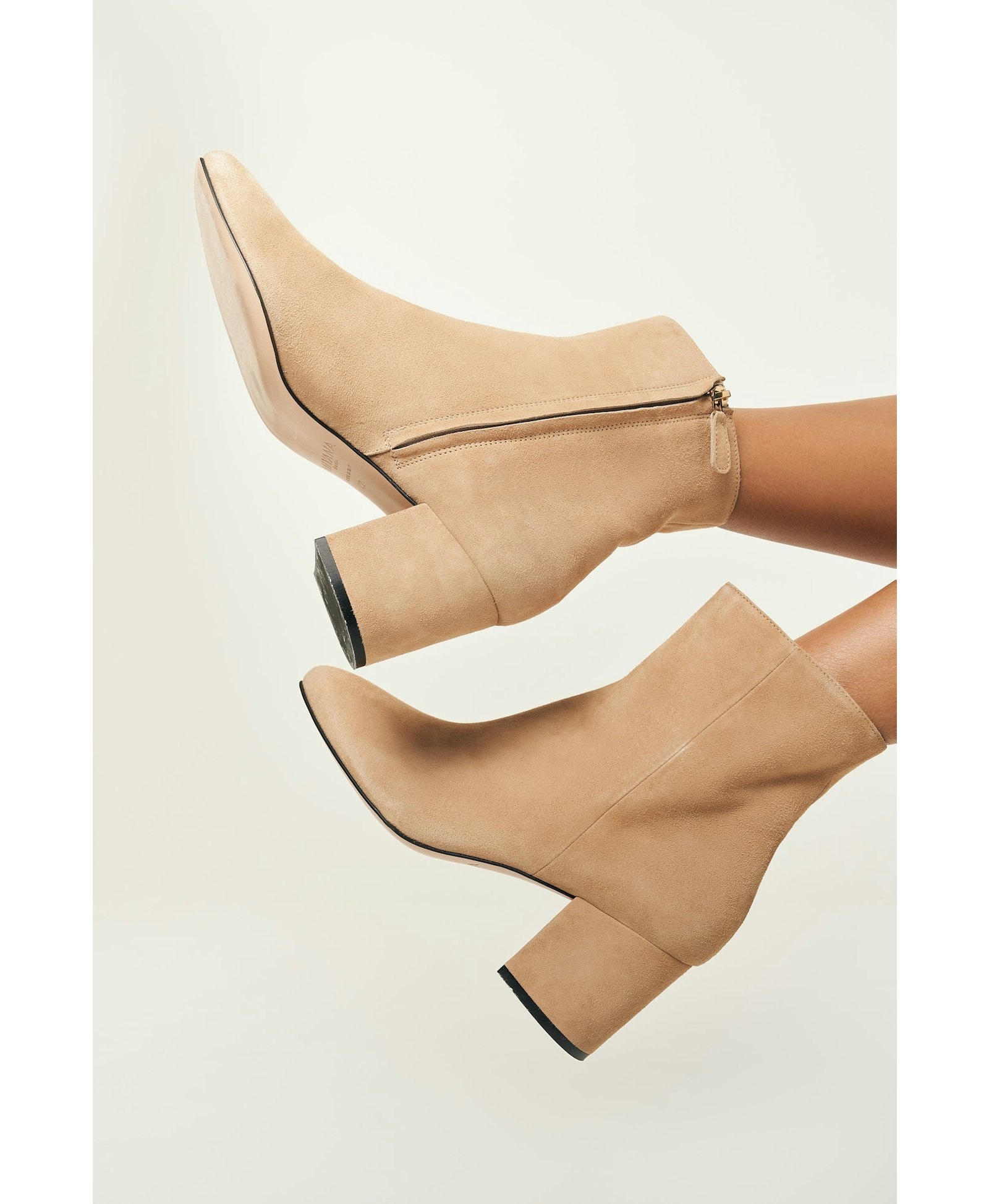 Sienna Booties in Beige made by Miyana Berlin