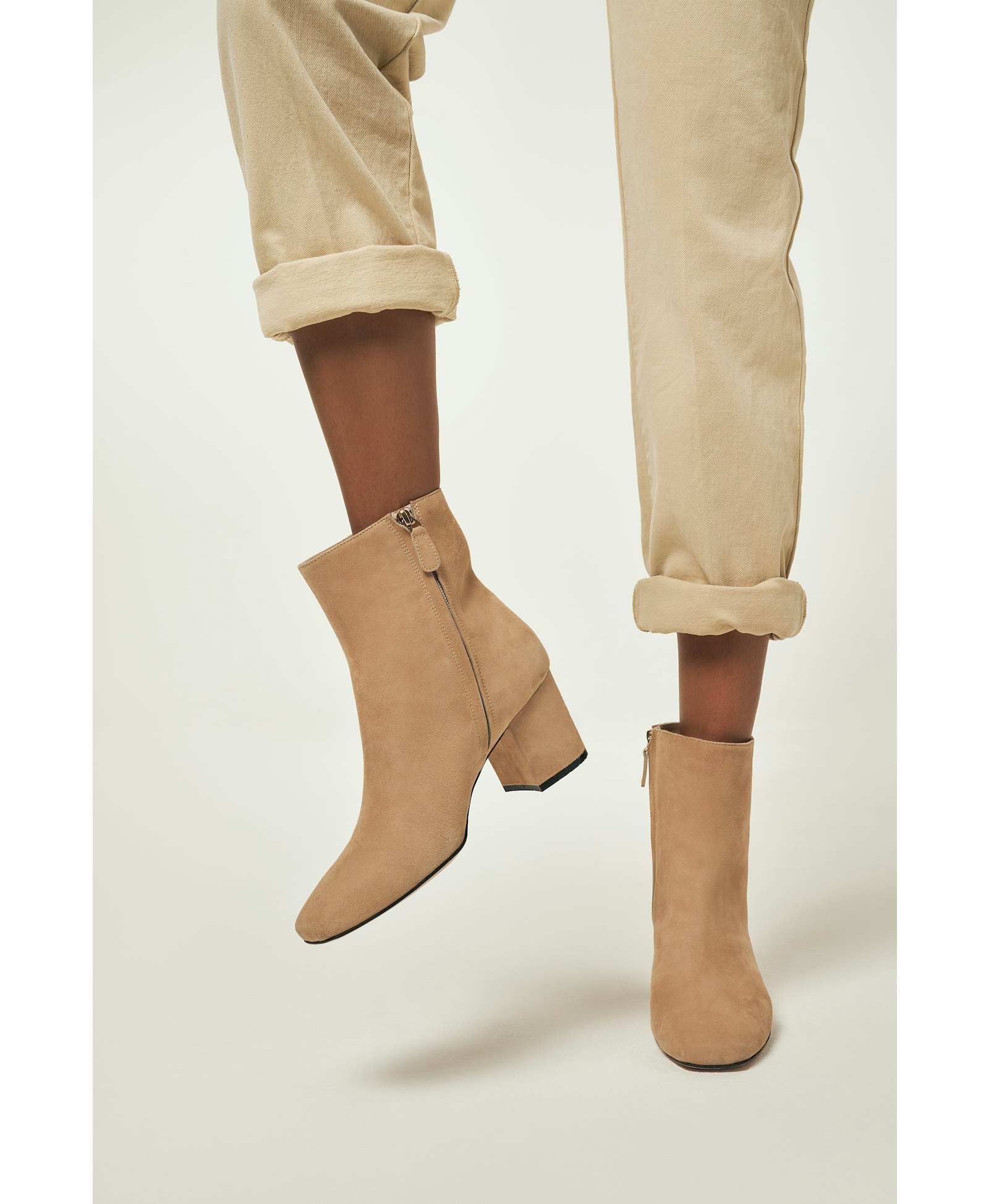 Sienna Booties in Beige made by Miyana Berlin