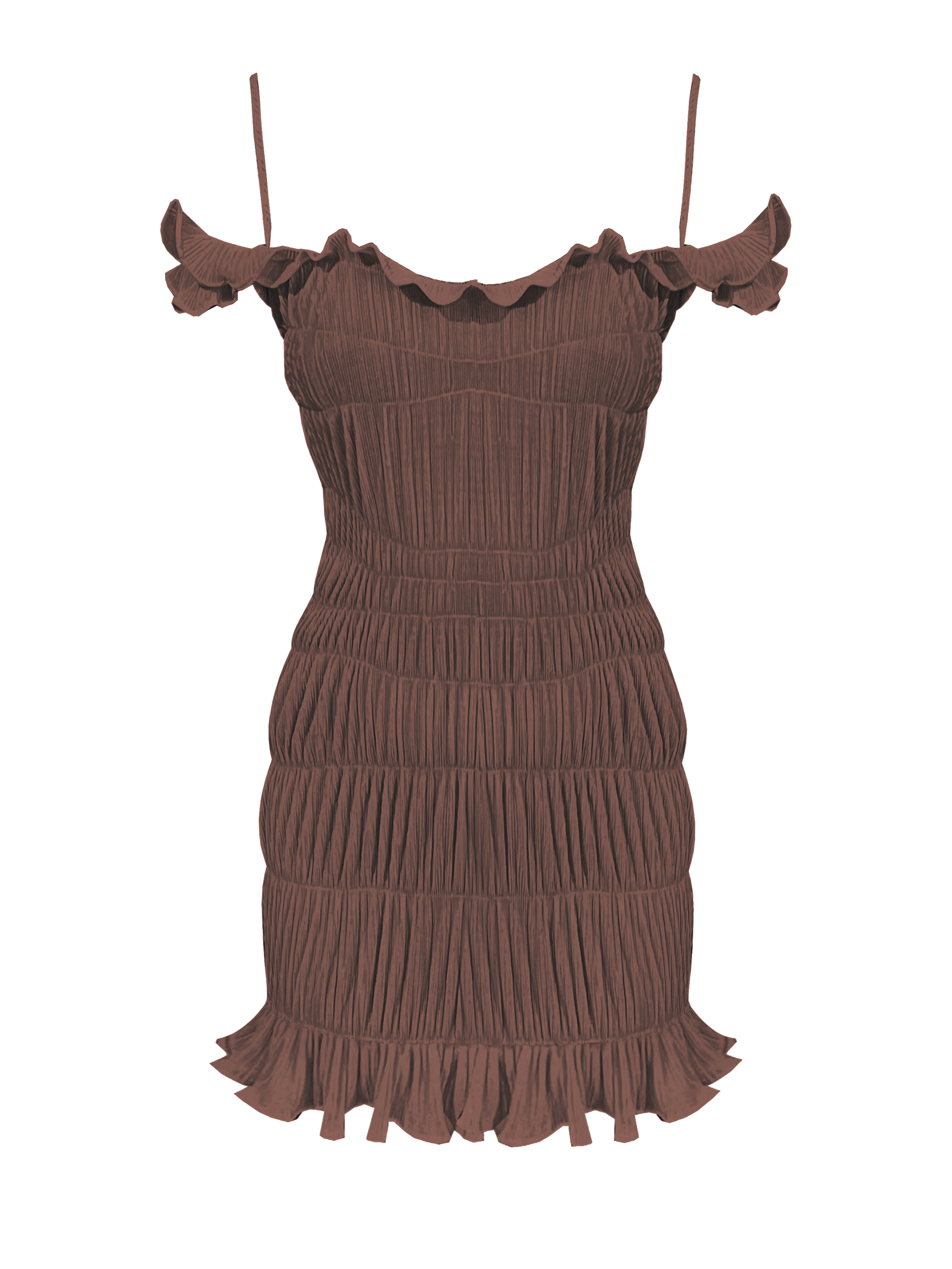 Georgia Hardinge Indra Mini Dress In Brown