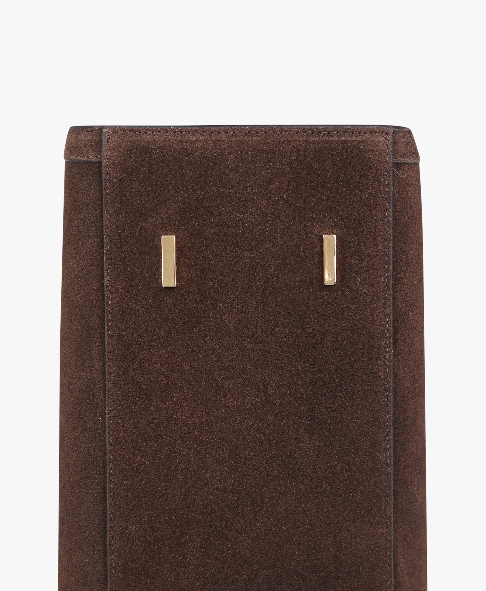 Shopping Bag Chocolat Suede made by Saonara