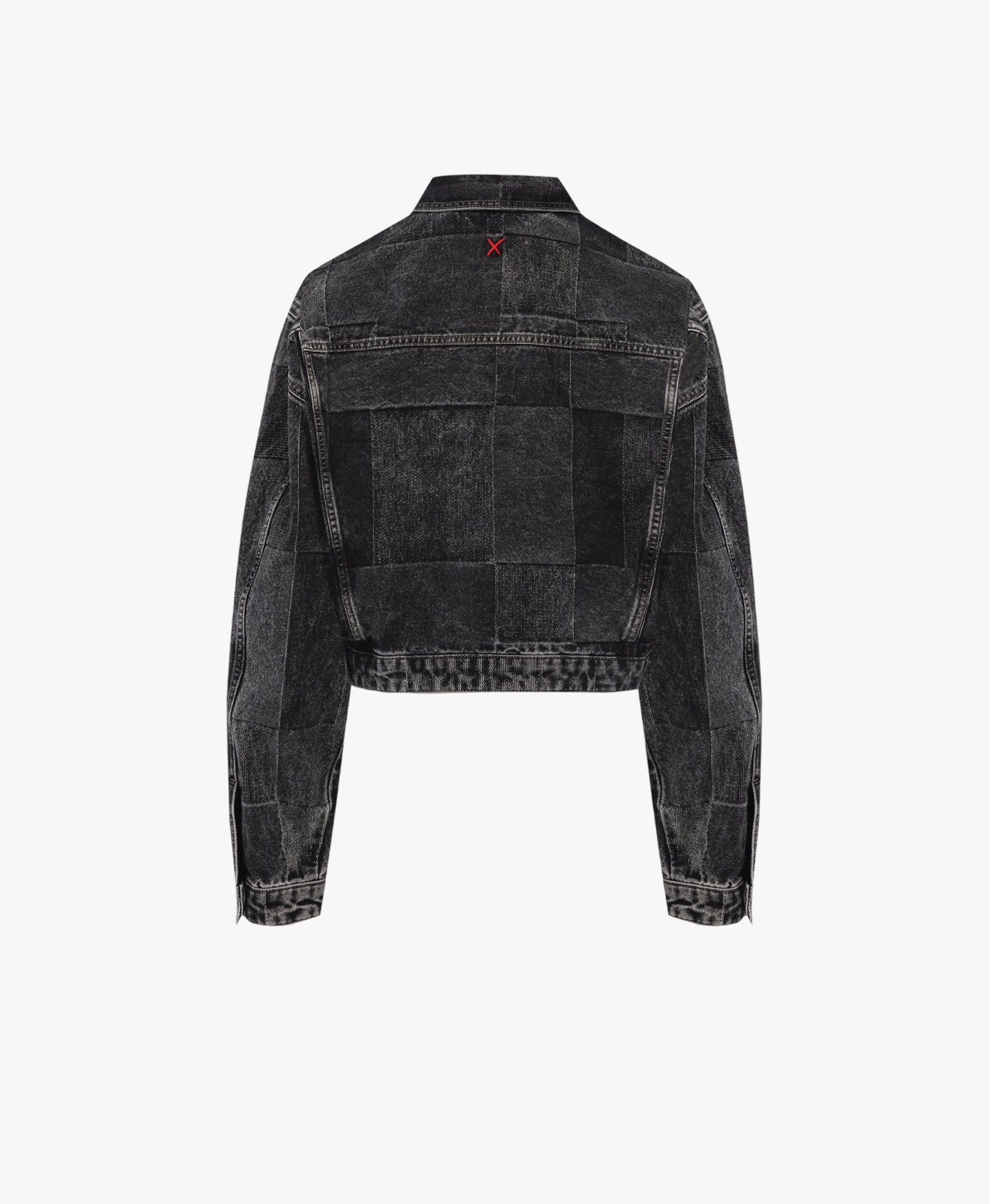 YOUR *ITCH COLORBLOCKED DENIM JACKET - JET BLACK made by PCFG