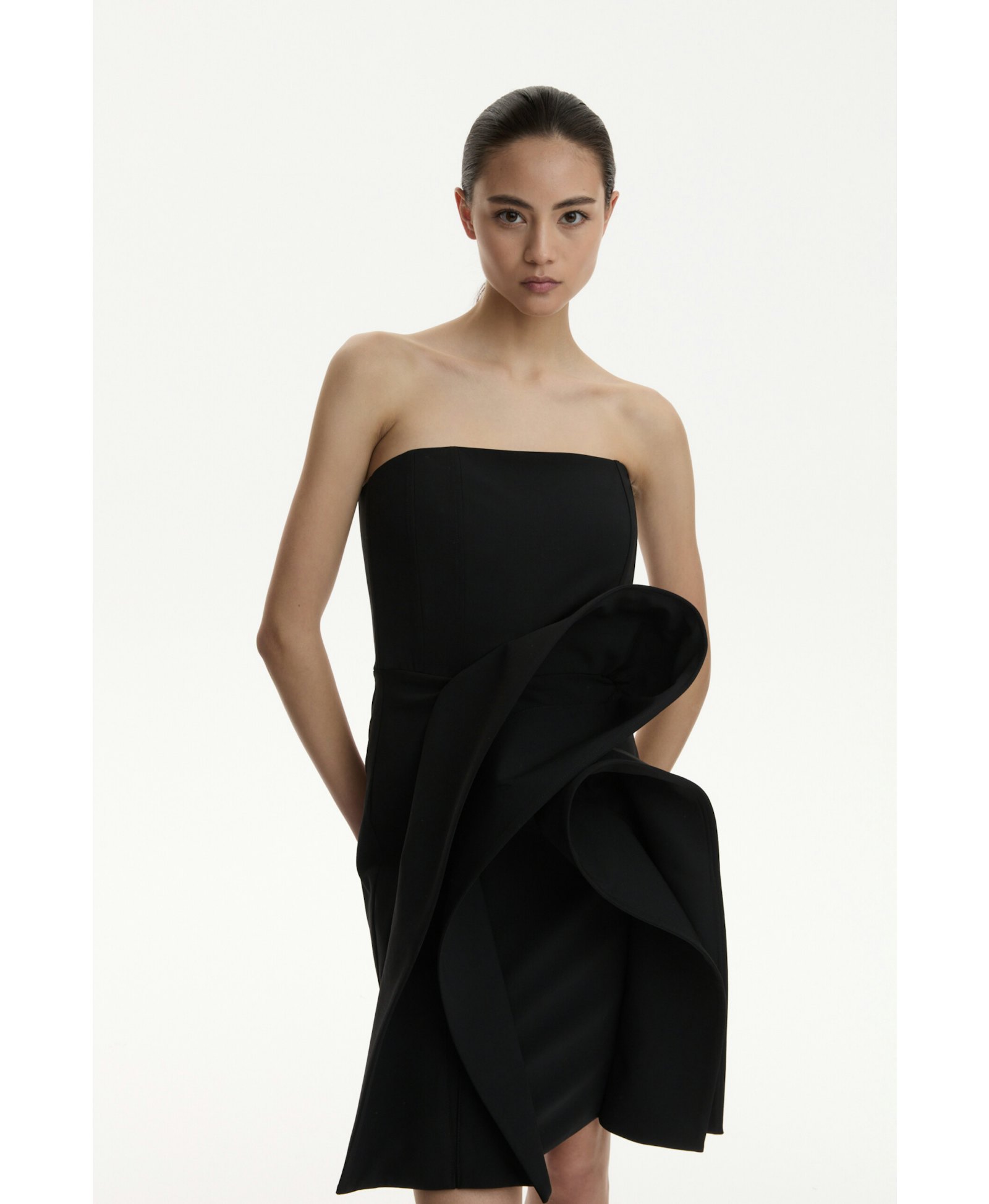 Short Corset Dress With Applicue At The Front made by YAVORSKA