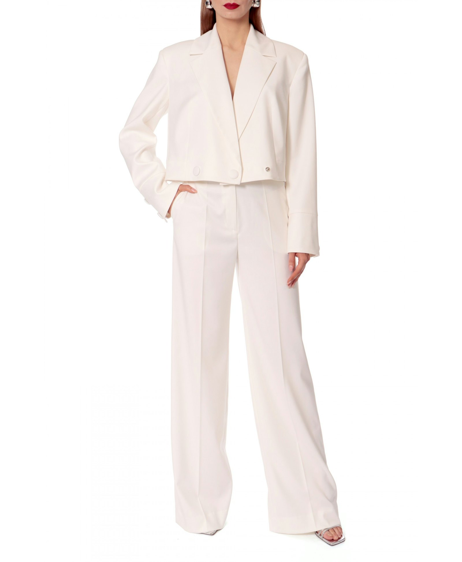 Pants Suzie Aesthetic White made by HALEWSKI