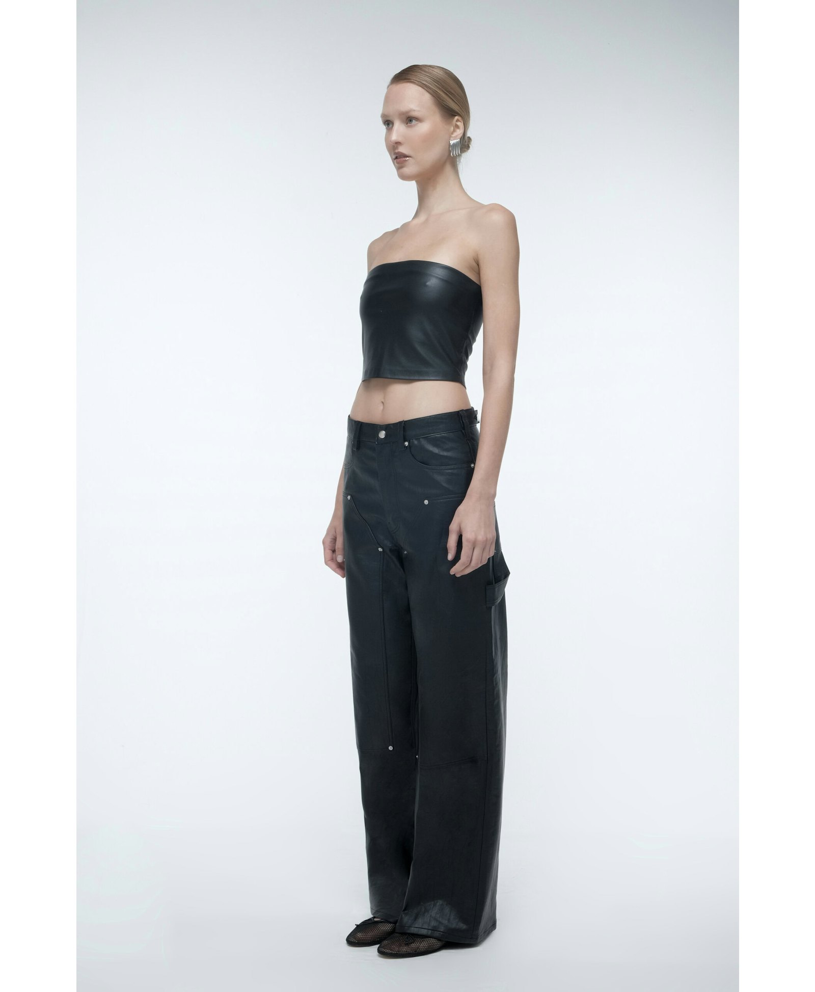 Vegan leather trousers made by AFTERHOURS