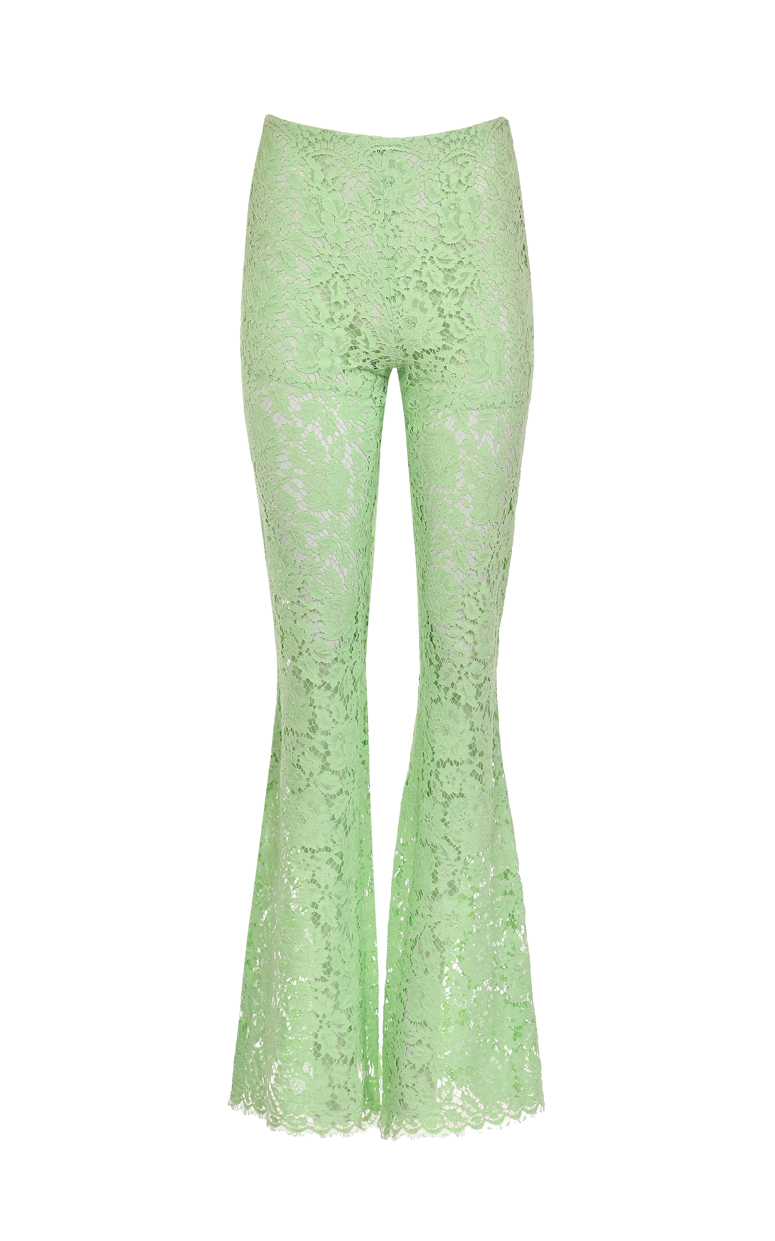 Shop Francesca Miranda Celia Lace Pants In Ash Grey