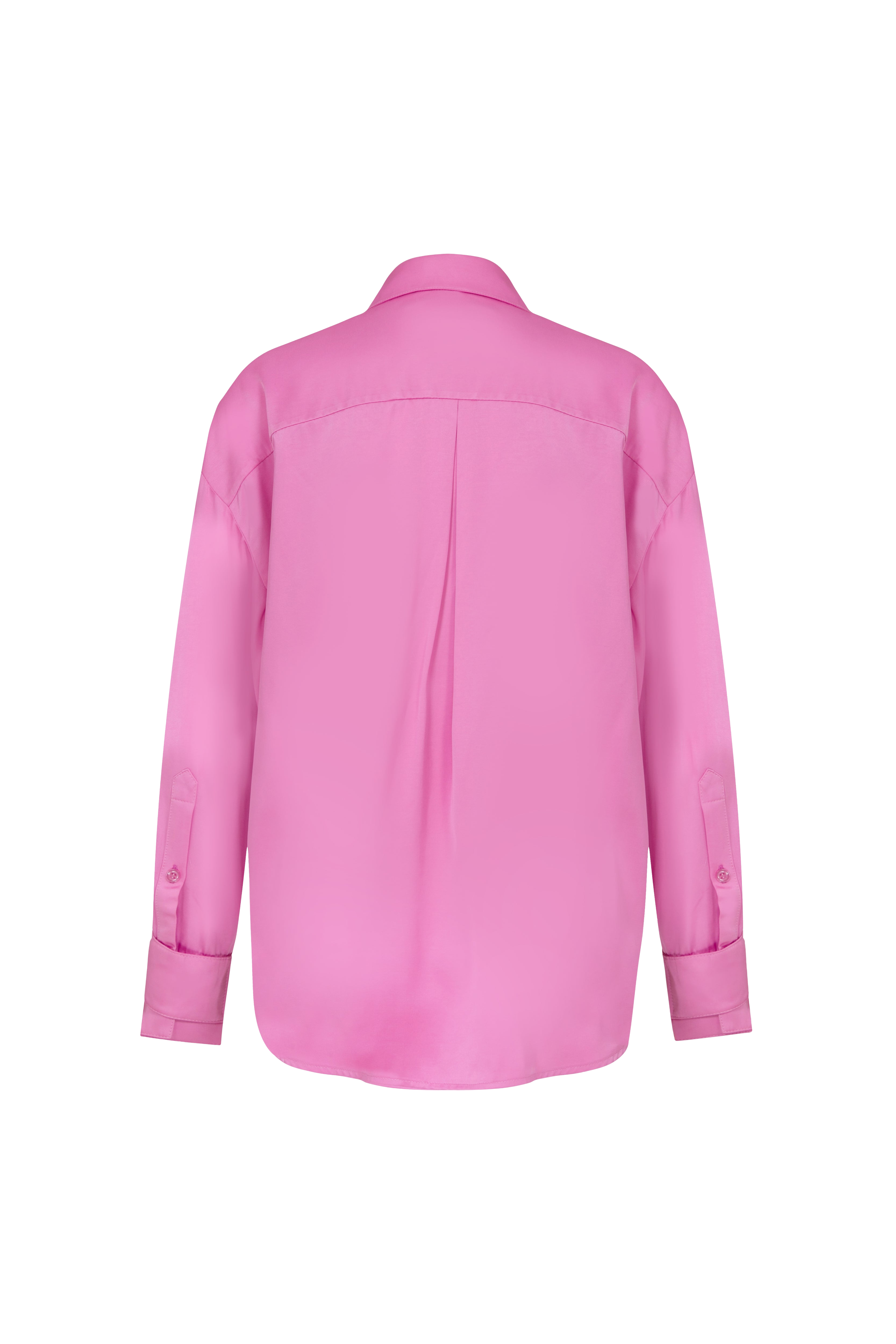 Shop Nazli Ceren Ravenna Satin Shirt In Partfait Pink