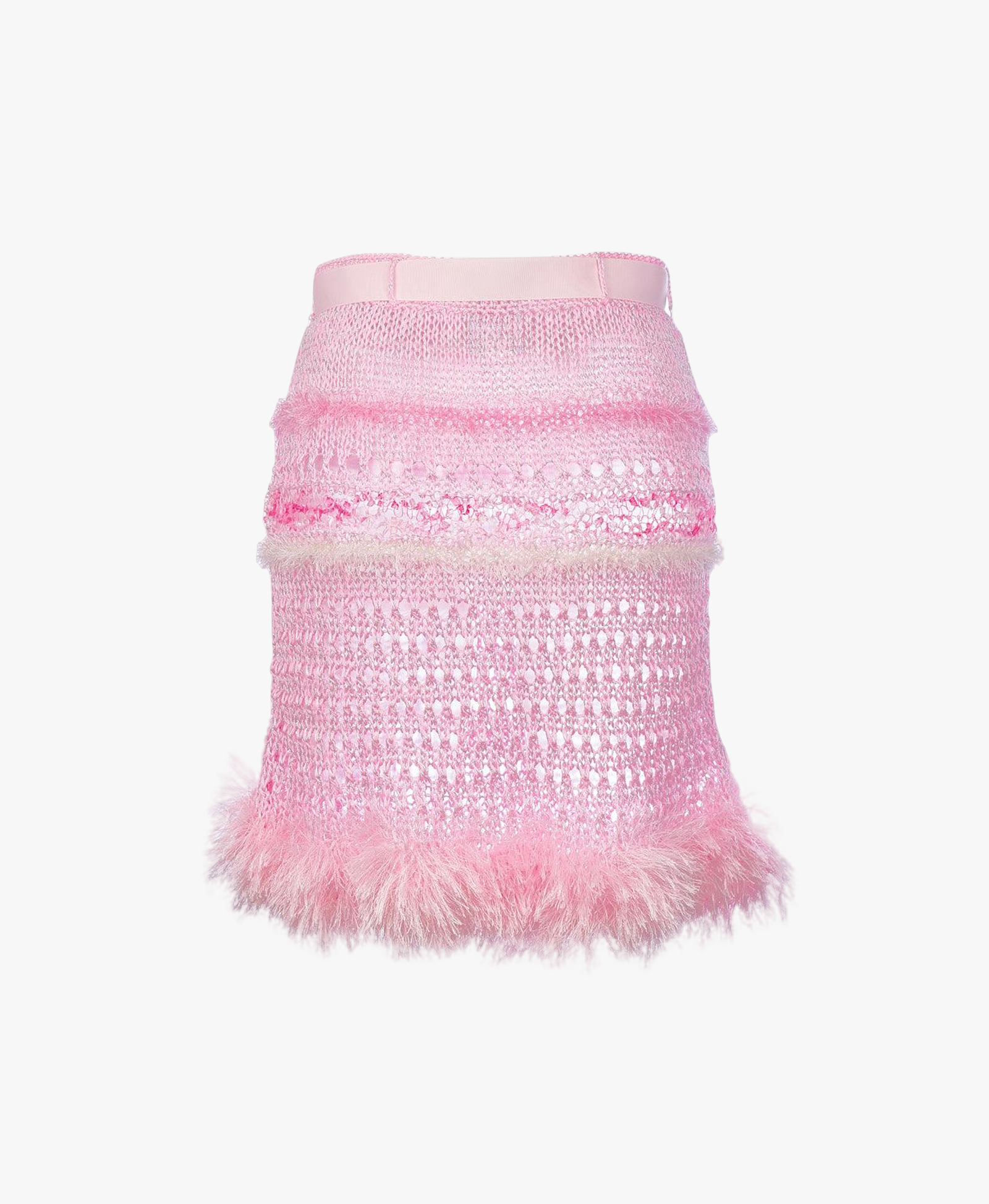 Baby Pink Handmade Knit Skirt made by ANDREEVA