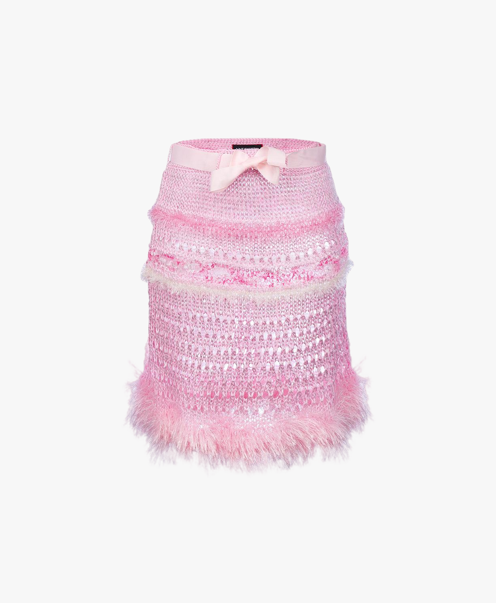 Baby Pink Handmade Knit Skirt made by ANDREEVA