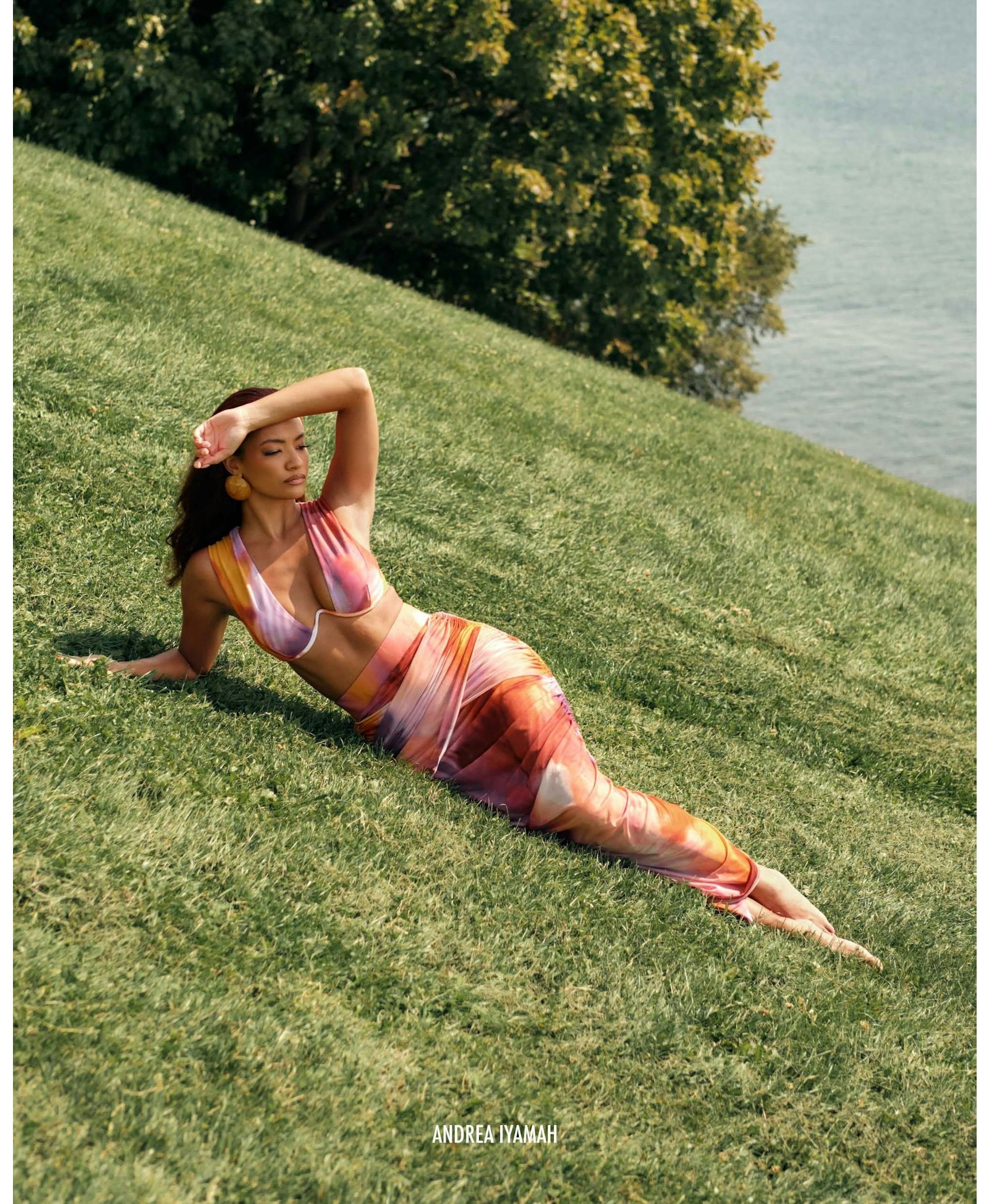 BINA MESH SKIRT - DANDI PRINT made by Andrea Iyamah