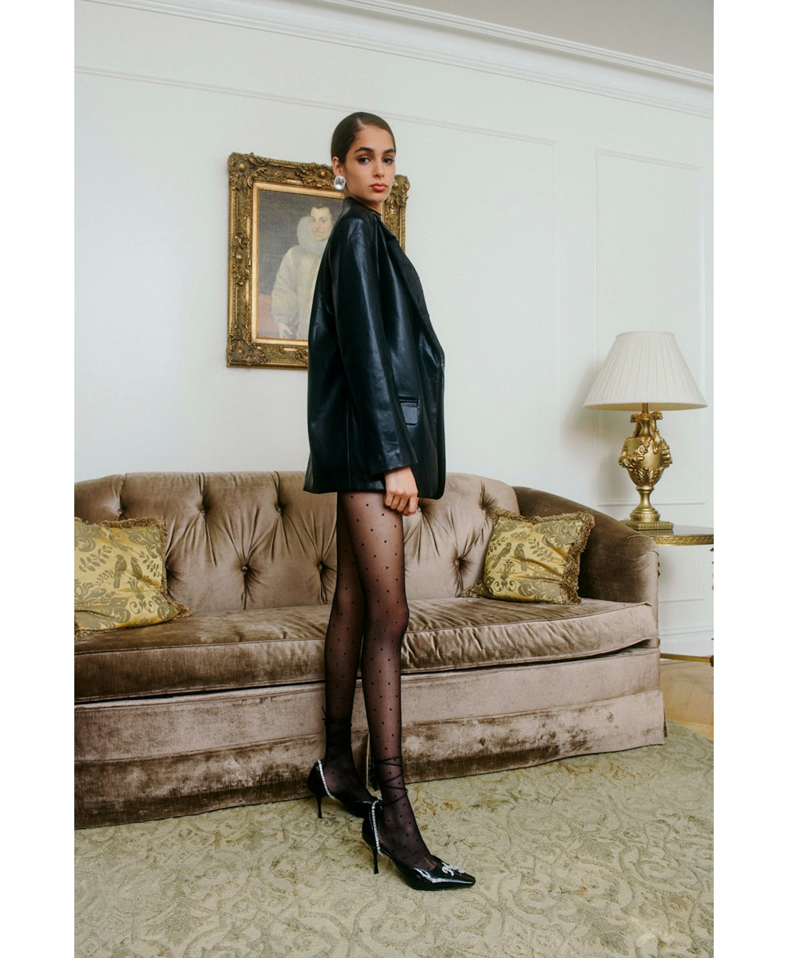 Brooklyn Leather Jacket in Black made by Nana Jacqueline