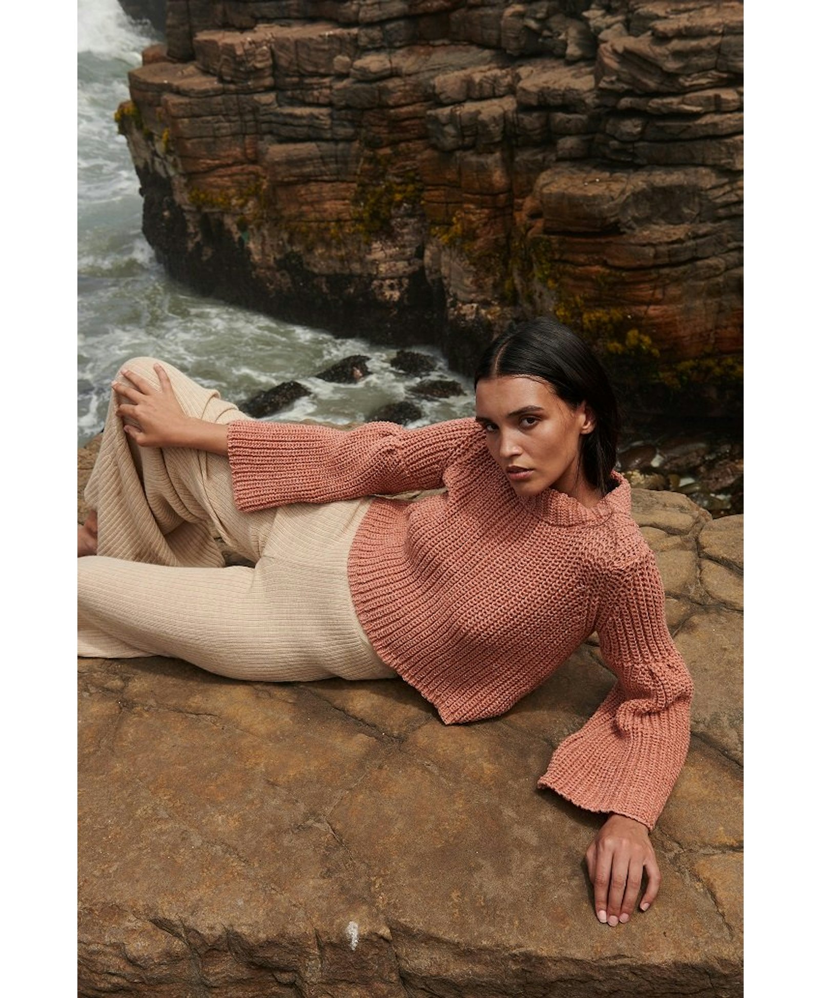 SUNY Sweater in Pink made by AYNI