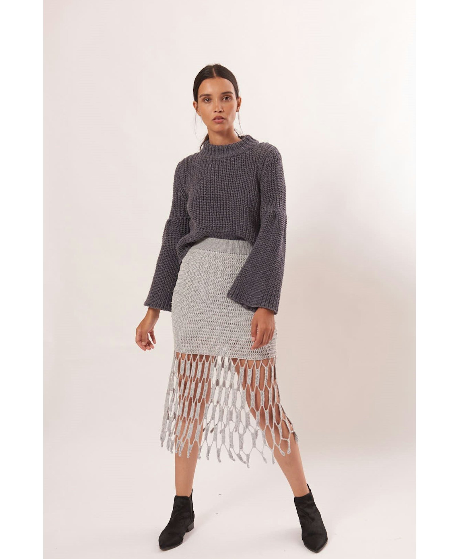 SUNY Sweater in Grey made by AYNI
