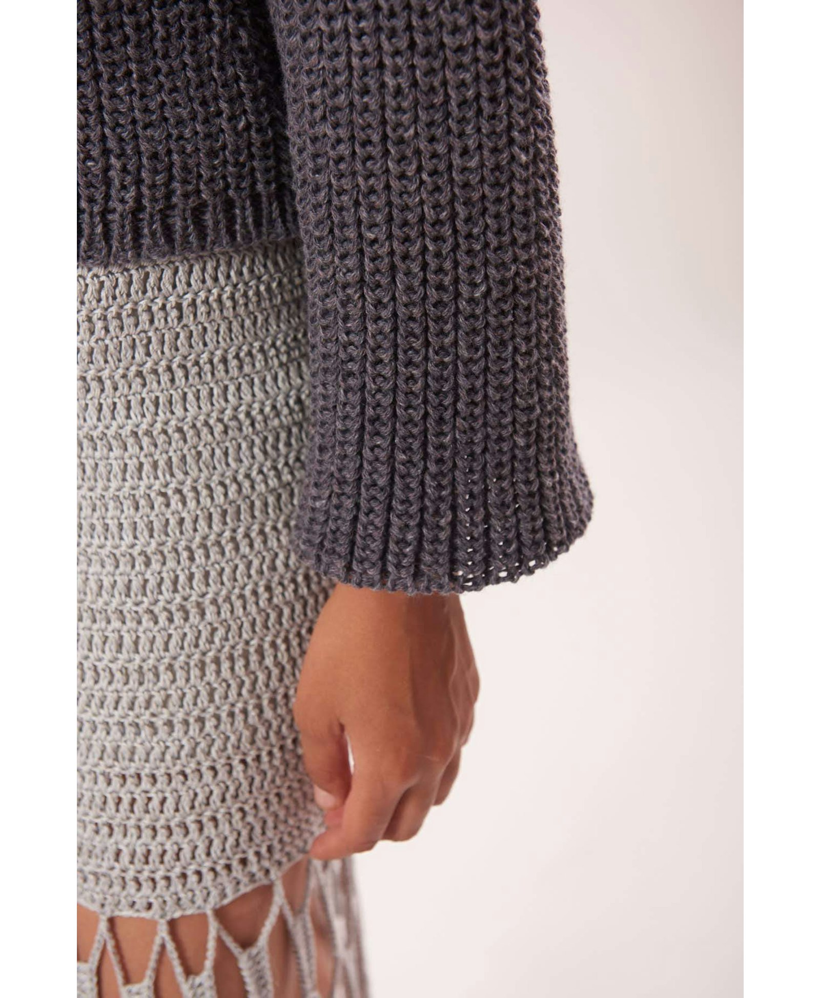 SUNY Sweater in Grey made by AYNI