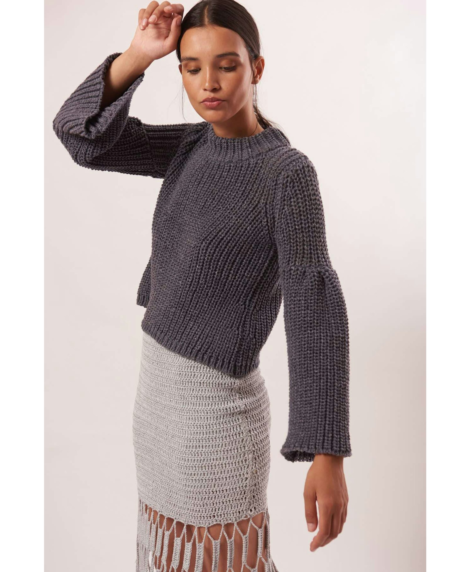 SUNY Sweater in Grey made by AYNI
