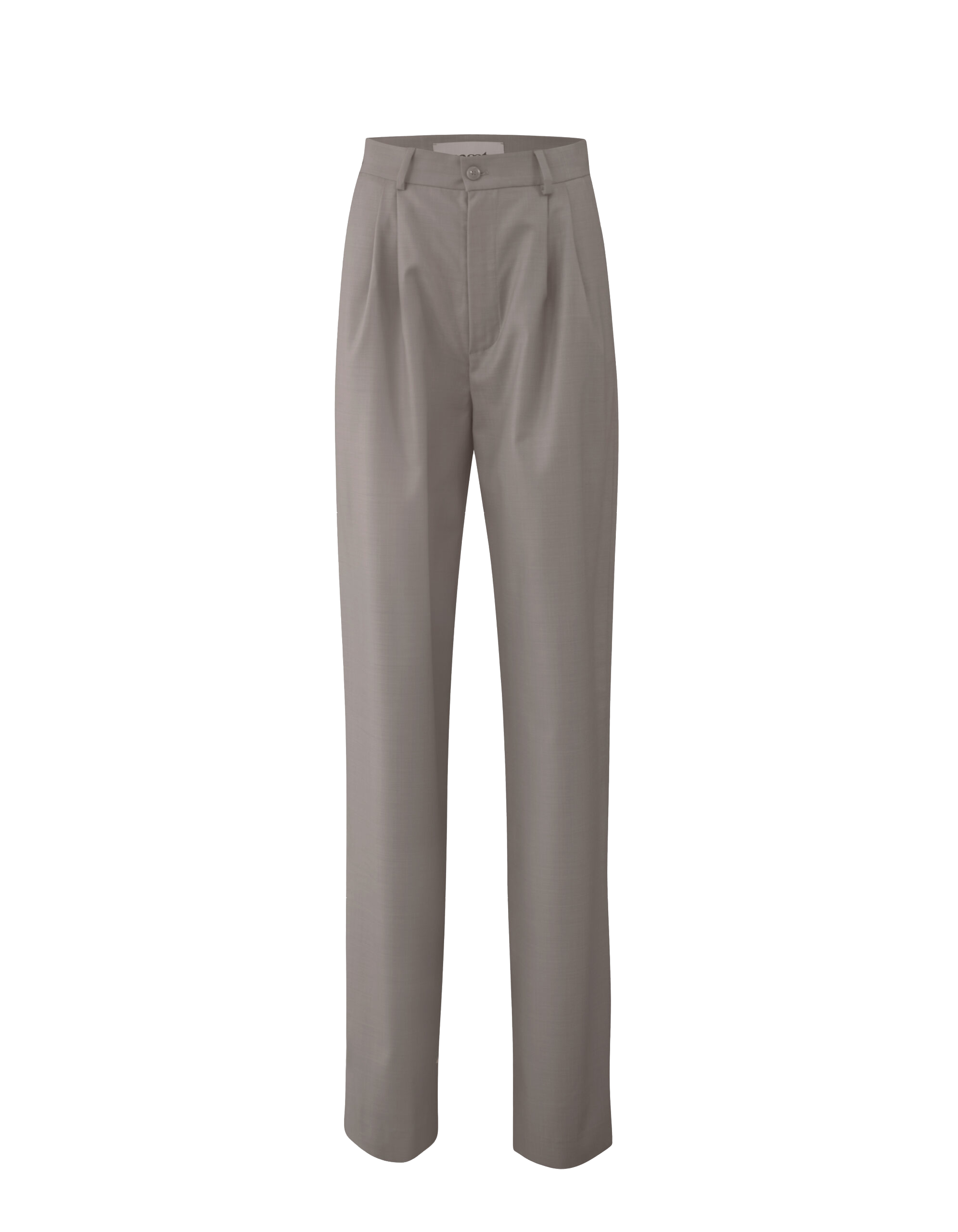 Maet Amelia High Waisted Straight Leg Pants In Neutral