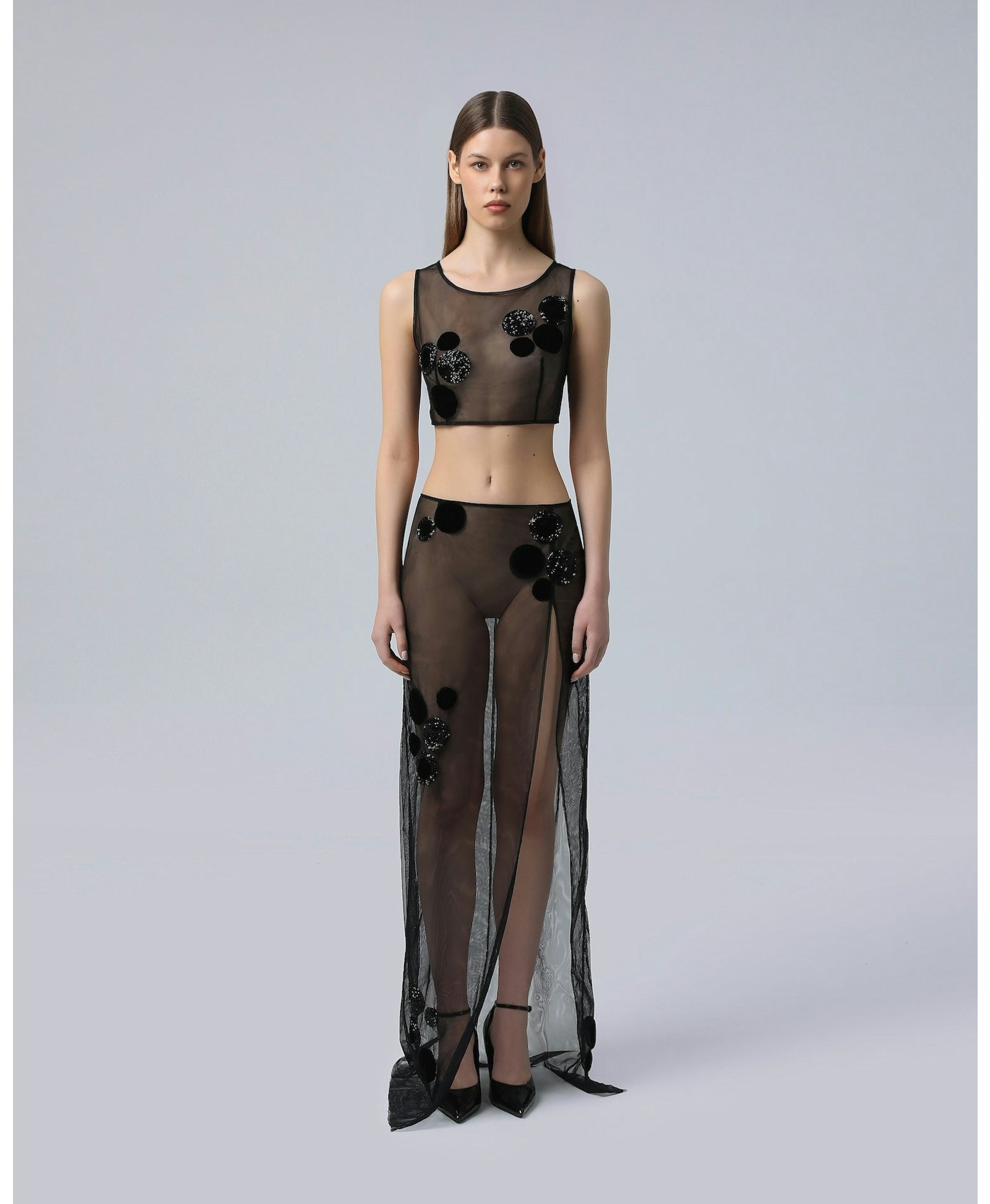 Embroidered Mesh Top made by NDS The Label