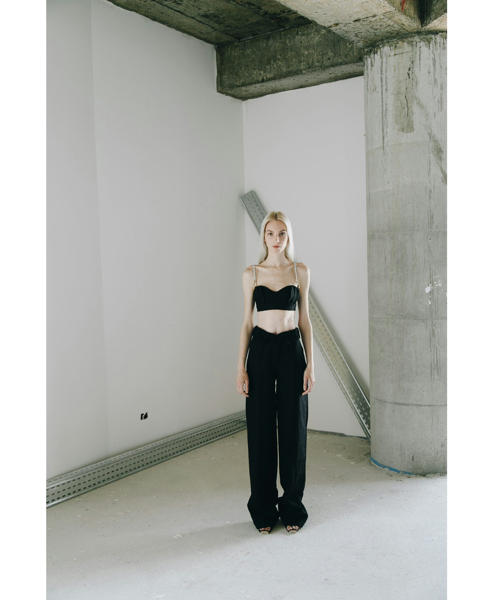 ANJA Black Pants High Waisted made by MAET