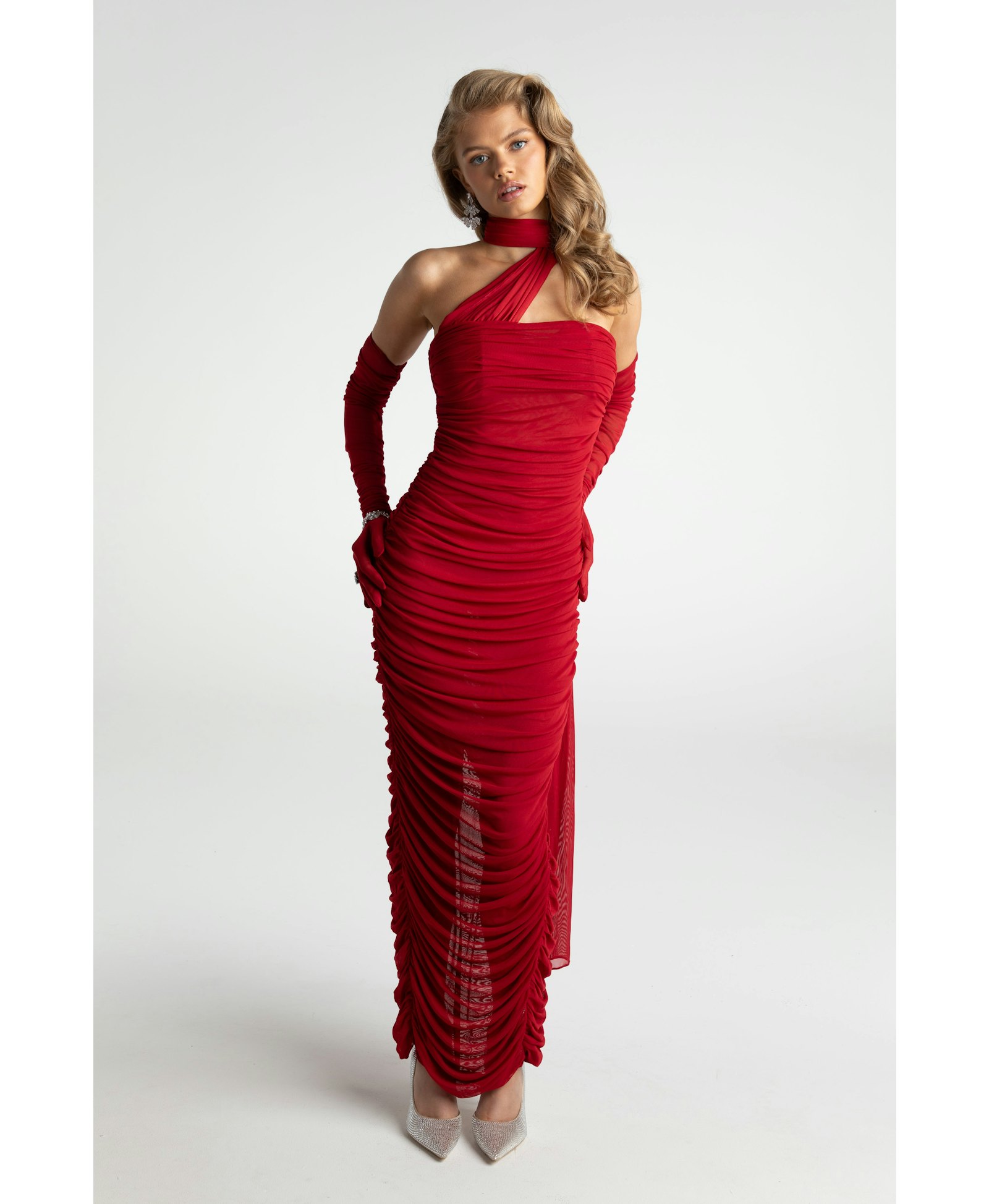 Kimberly Dress (Red) in Red made by Nana Jacqueline