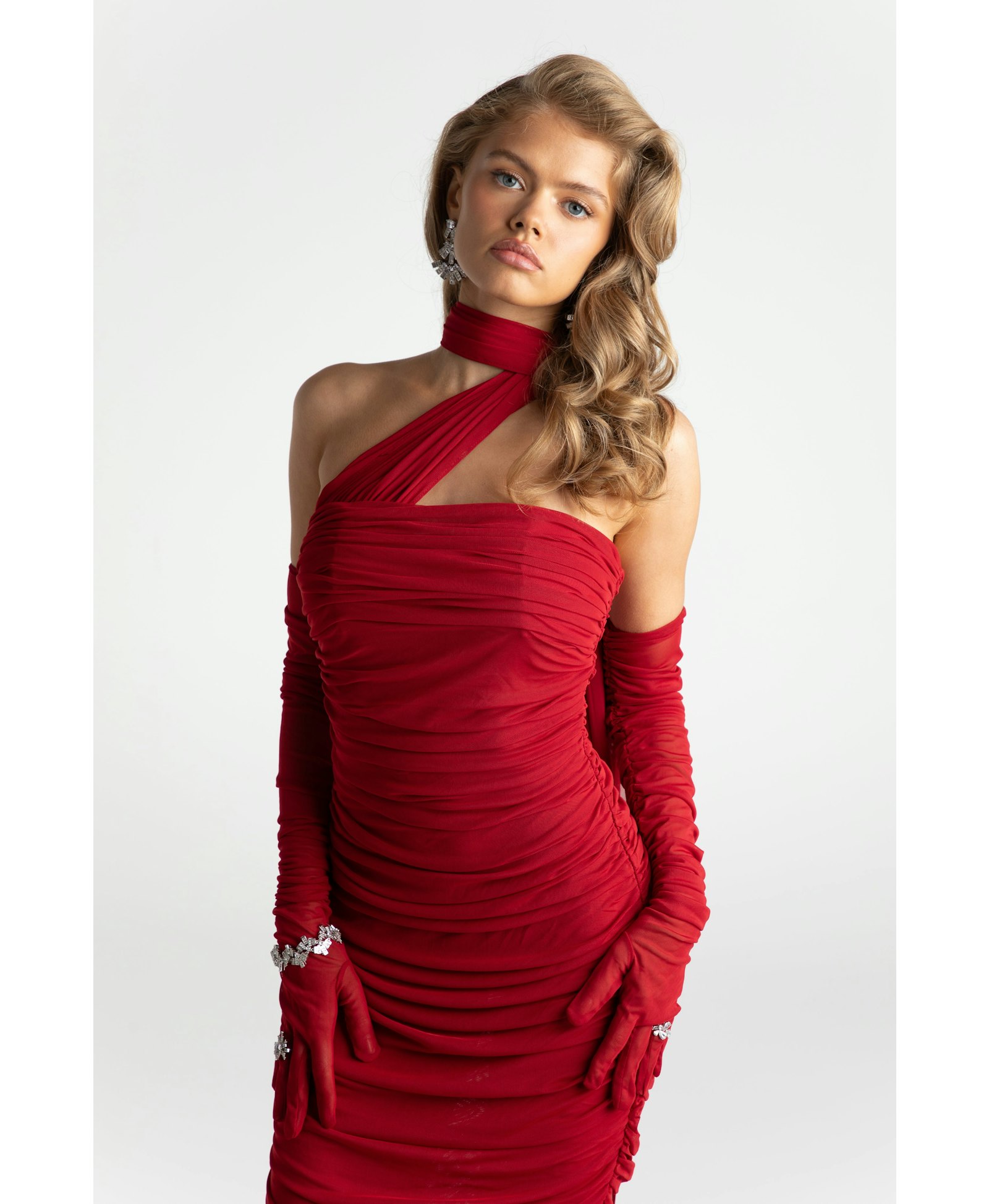 Kimberly Dress (Red) in Red made by Nana Jacqueline
