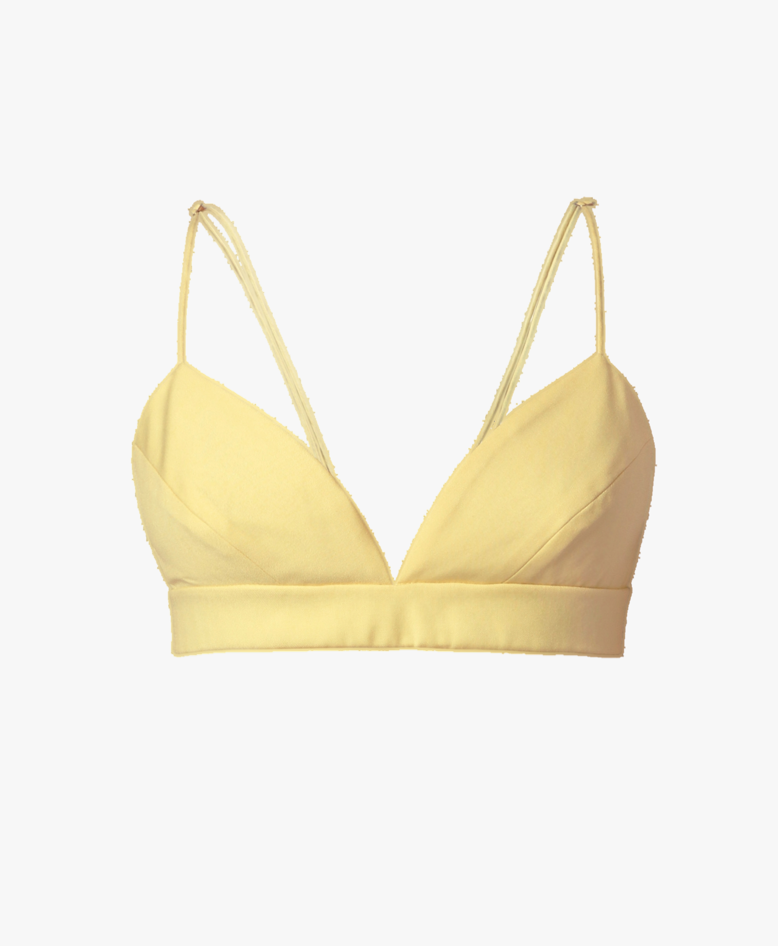 Bralette Top Asha Butter Yellow made by HALEWSKI