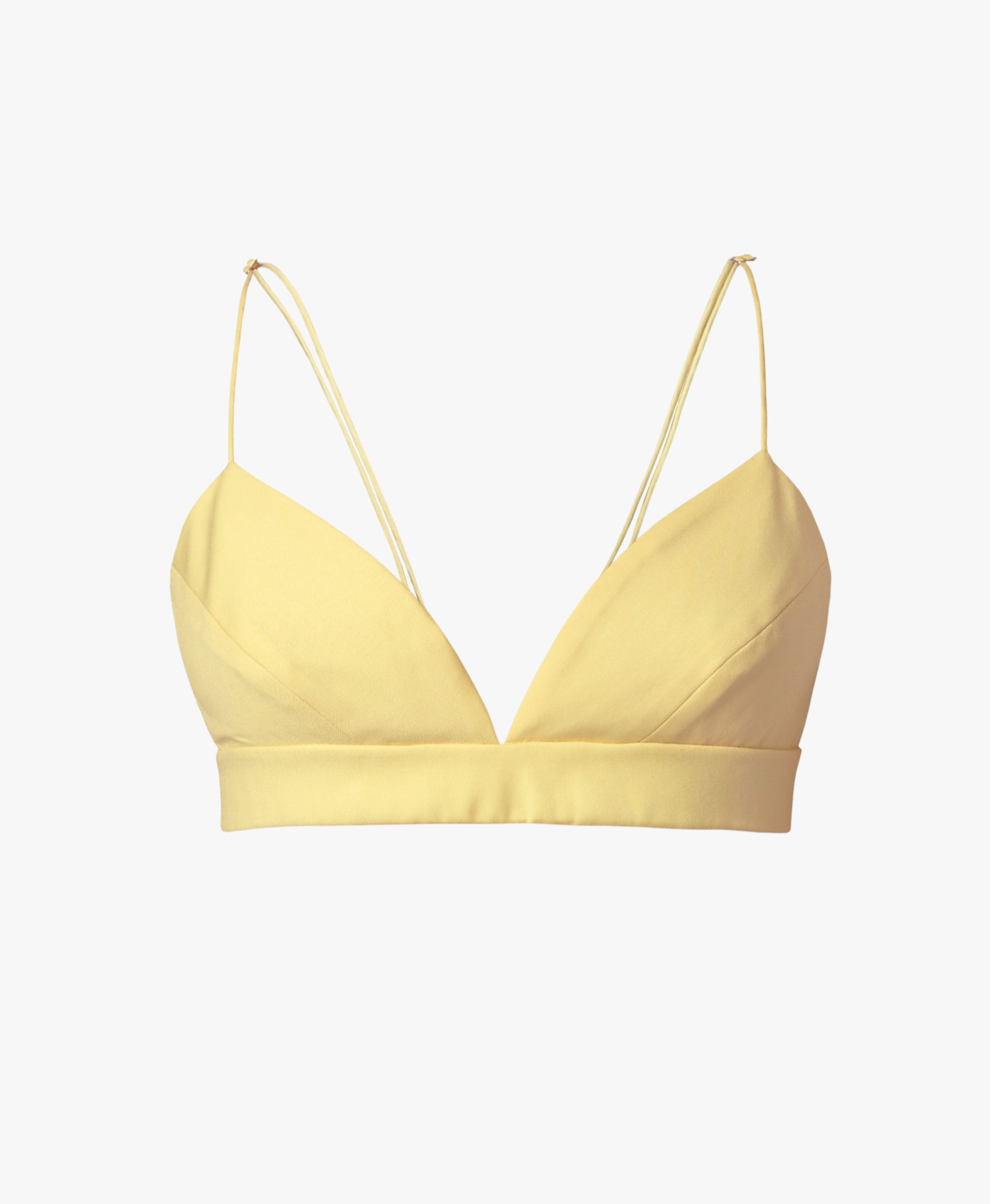 Bralette Top Asha Butter Yellow made by HALEWSKI