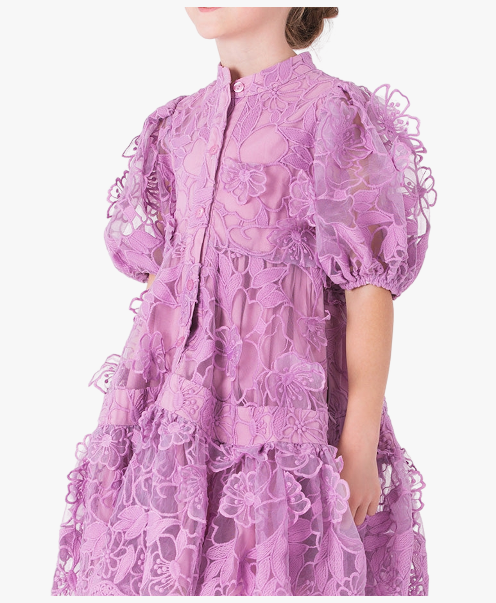 Floral Lace Girls Dress made by Mama Luma